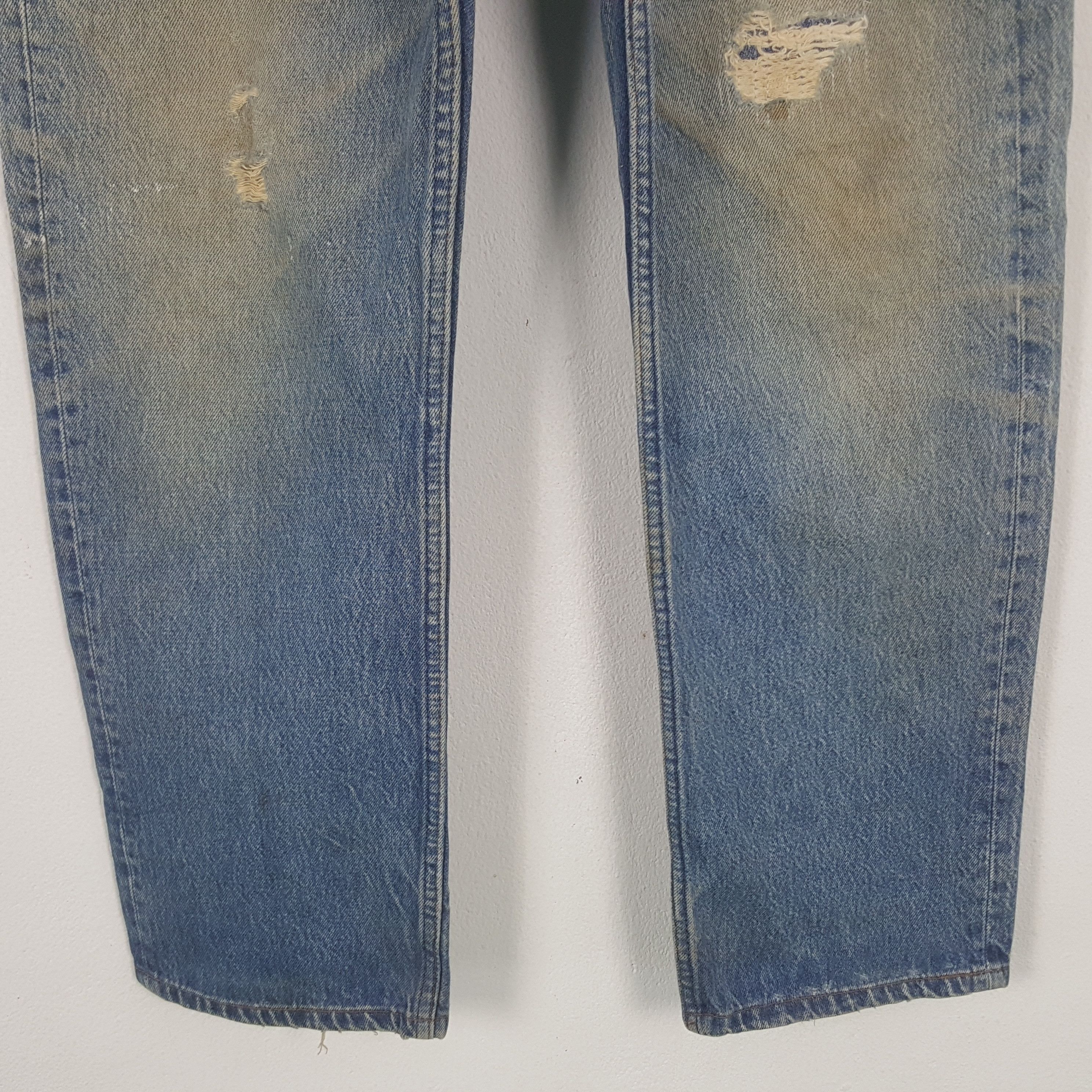 Levi's Vintage Levi's 90's Distressed Denim Jeans RR9 Size US 33 - 3 Thumbnail