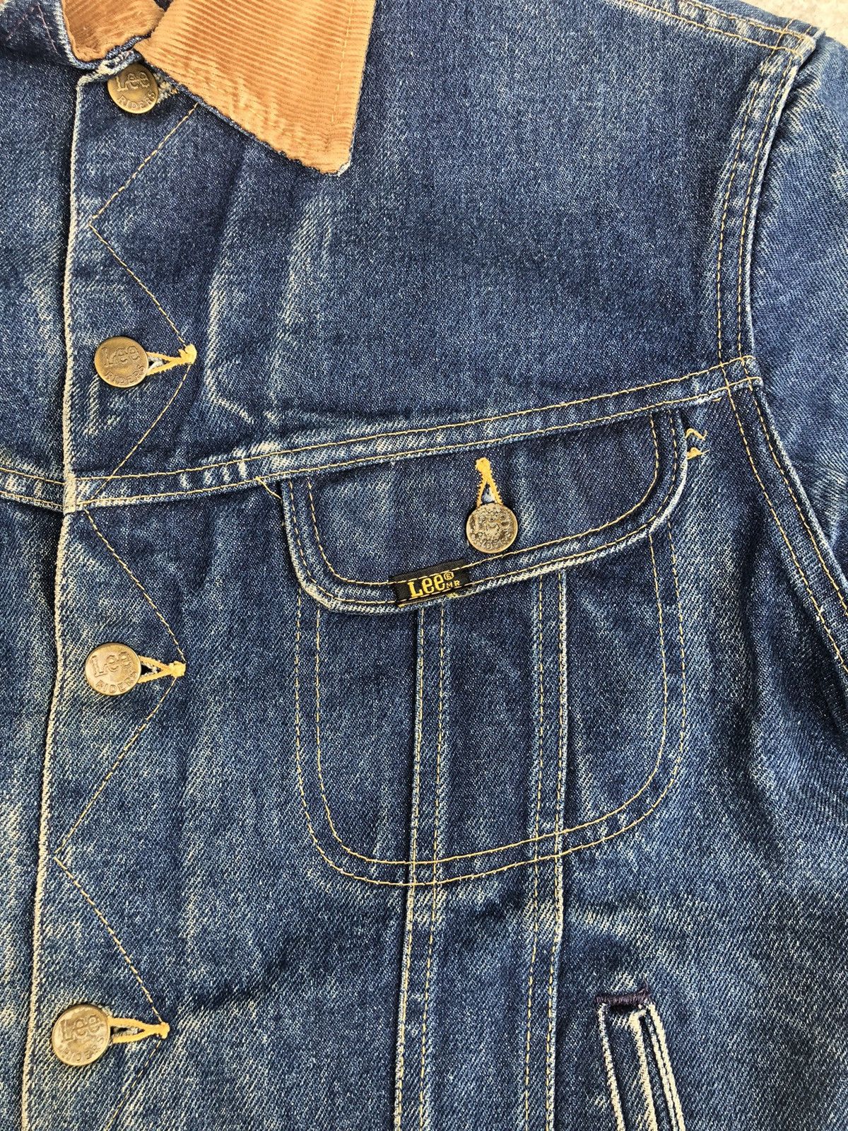 Vintage Vintage 70s Lee Storm Rider Blanked Lined Denim Jacket Size US M / EU 48-50 / 2 - 17 Thumbnail