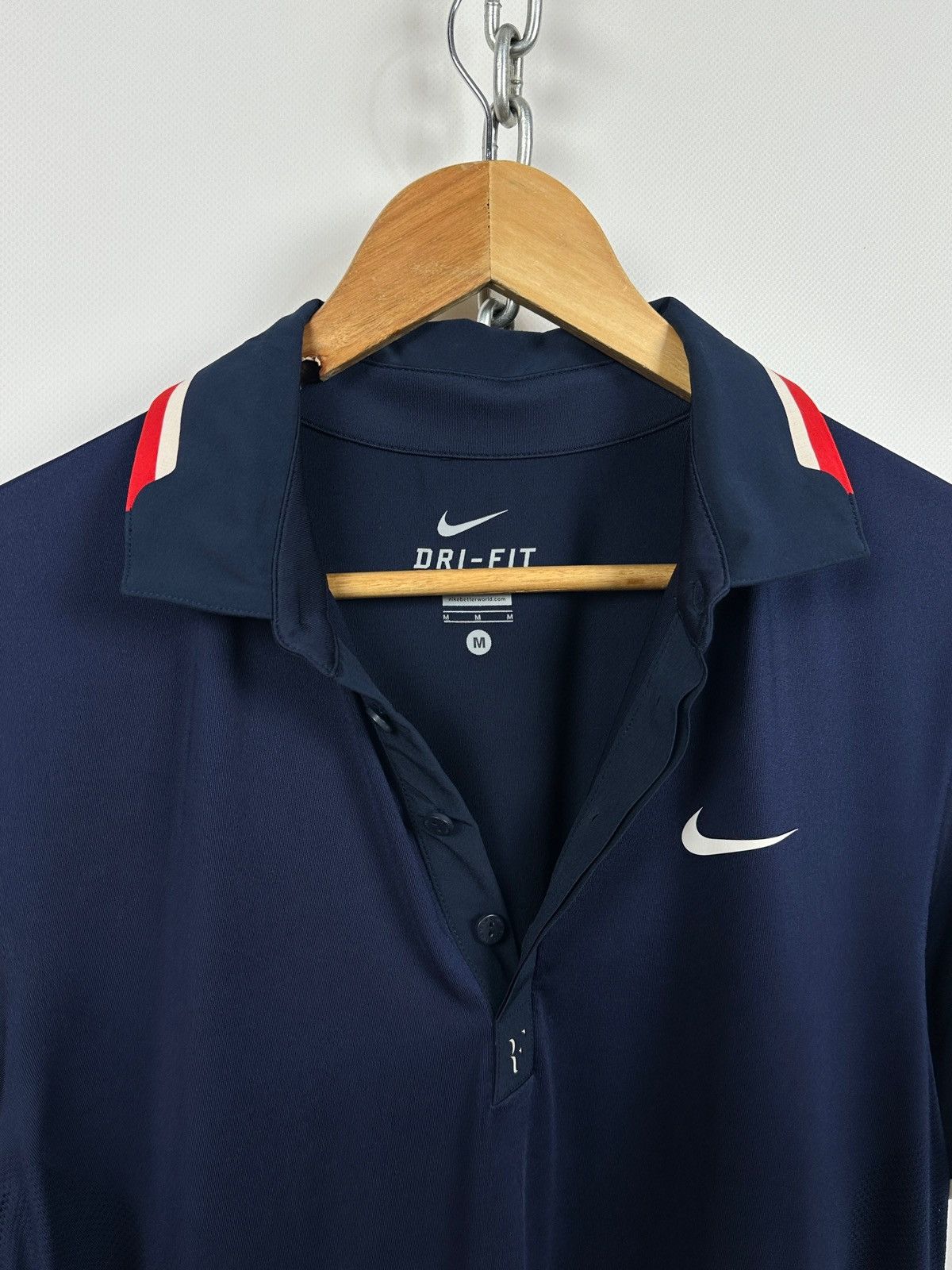 Nike Nike Roger Federer RF 2012 Open NYC Tennis Polo Shirt Size US M / EU 48-50 / 2 - 13 Thumbnail