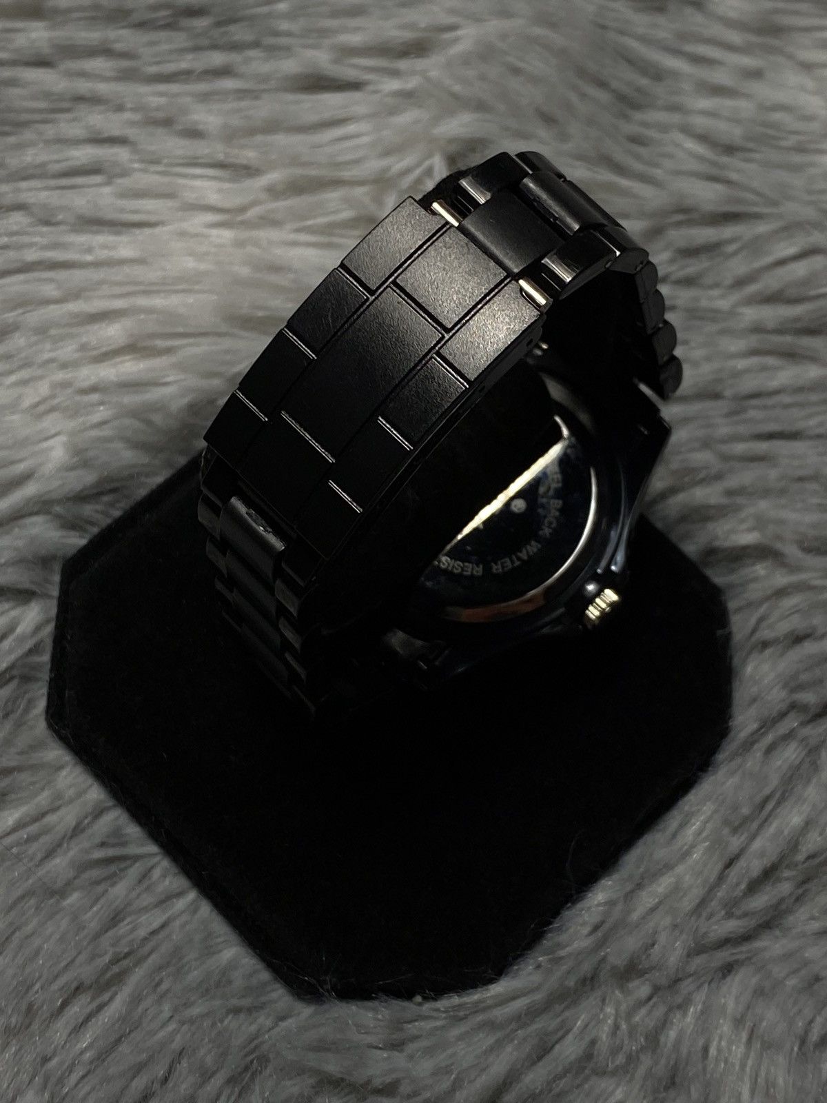 Jewelry Black Skull Watch with Crystal Bezel - Edgy Design Size ONE SIZE - 5 Thumbnail