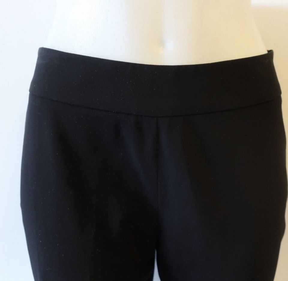 Giorgio Armani GIORGIO ARMANI BLACK SIDE ZIP TROUSER PANTS US/6 Size 28" / US 6 / IT 42 - 7 Thumbnail