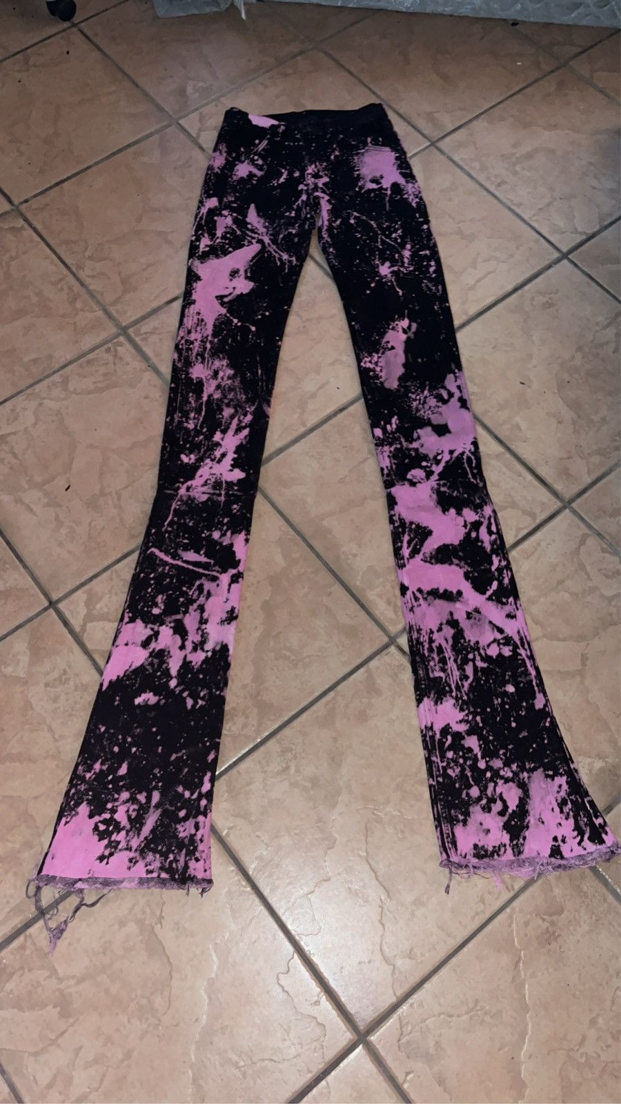 Other Black/Pink Custom Stacked denim Size US 29 - 3 Thumbnail