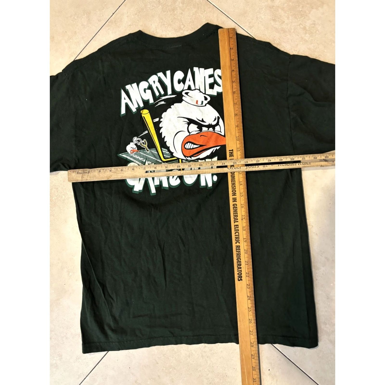 Vintage VINTAGE Miami Hurricanes Shirt Mens Large Green Angry Canes Game On BMOC 90s Tee Size US L / EU 52-54 / 3 - 6 Thumbnail