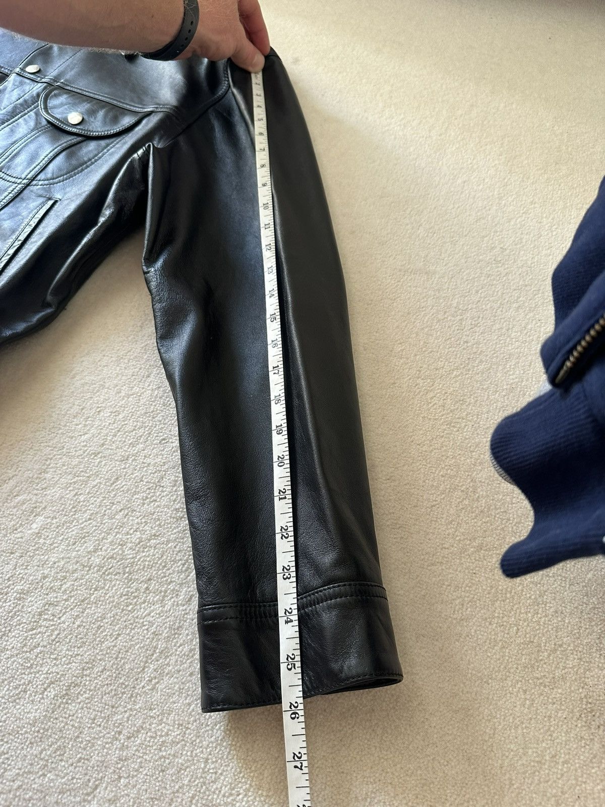 Celine Celine x Hedi leather trucker jacket 50 BNWT Hedi Slimane Size US M / EU 48-50 / 2 - 9 Thumbnail