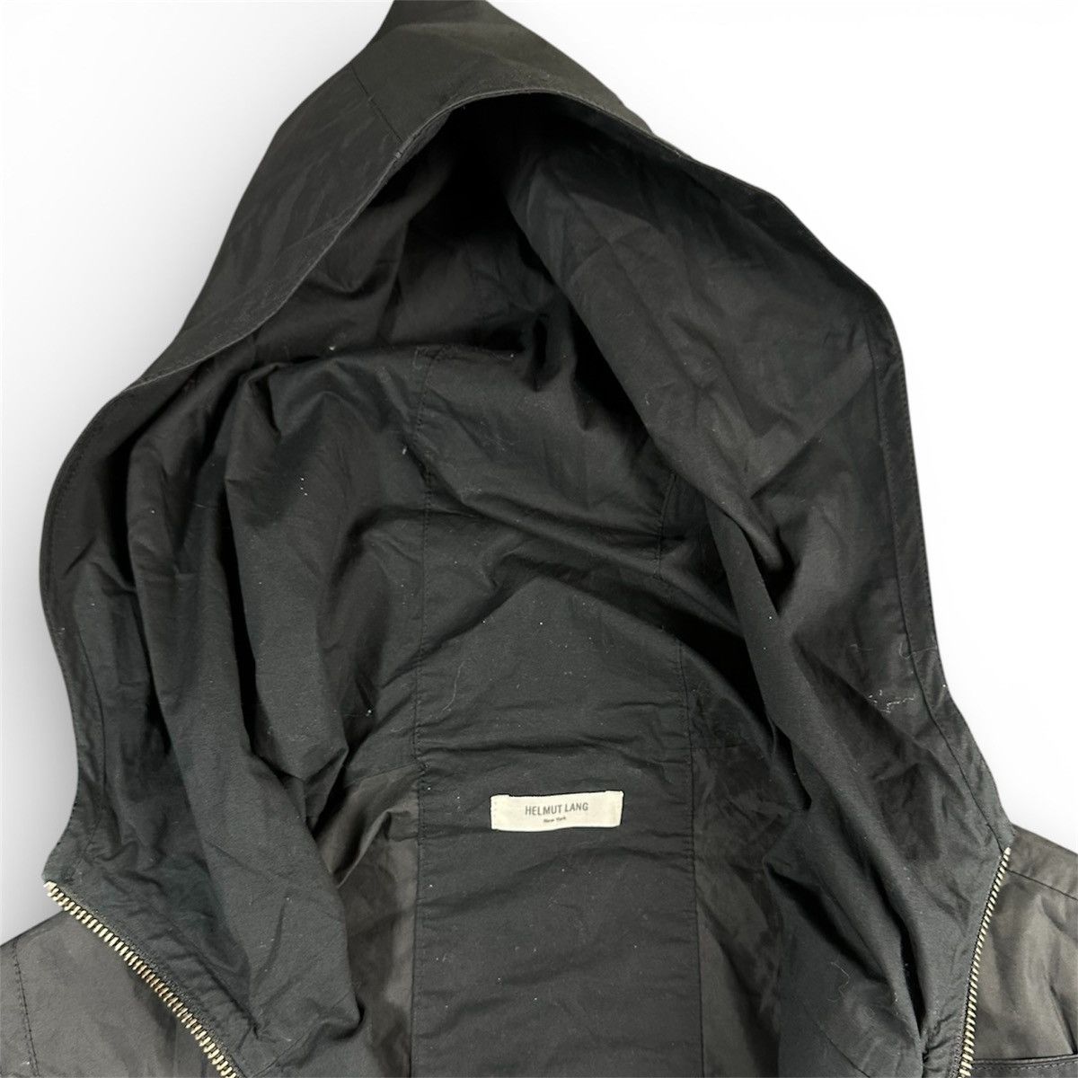 Helmut Lang Helmut Lang Asymmetrical Zip Hooded Jacket Size US L / EU 52-54 / 3 - 6 Thumbnail