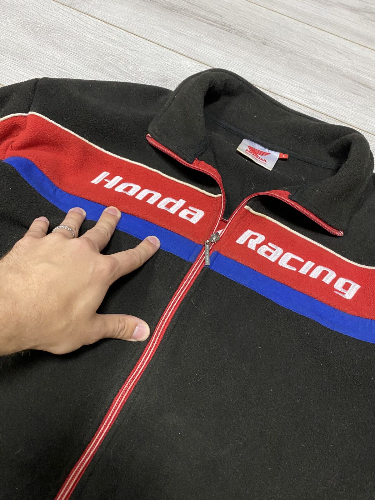 Honda Honda racing vintage fleece zip Size US XL / EU 56 / 4 - 6 Thumbnail