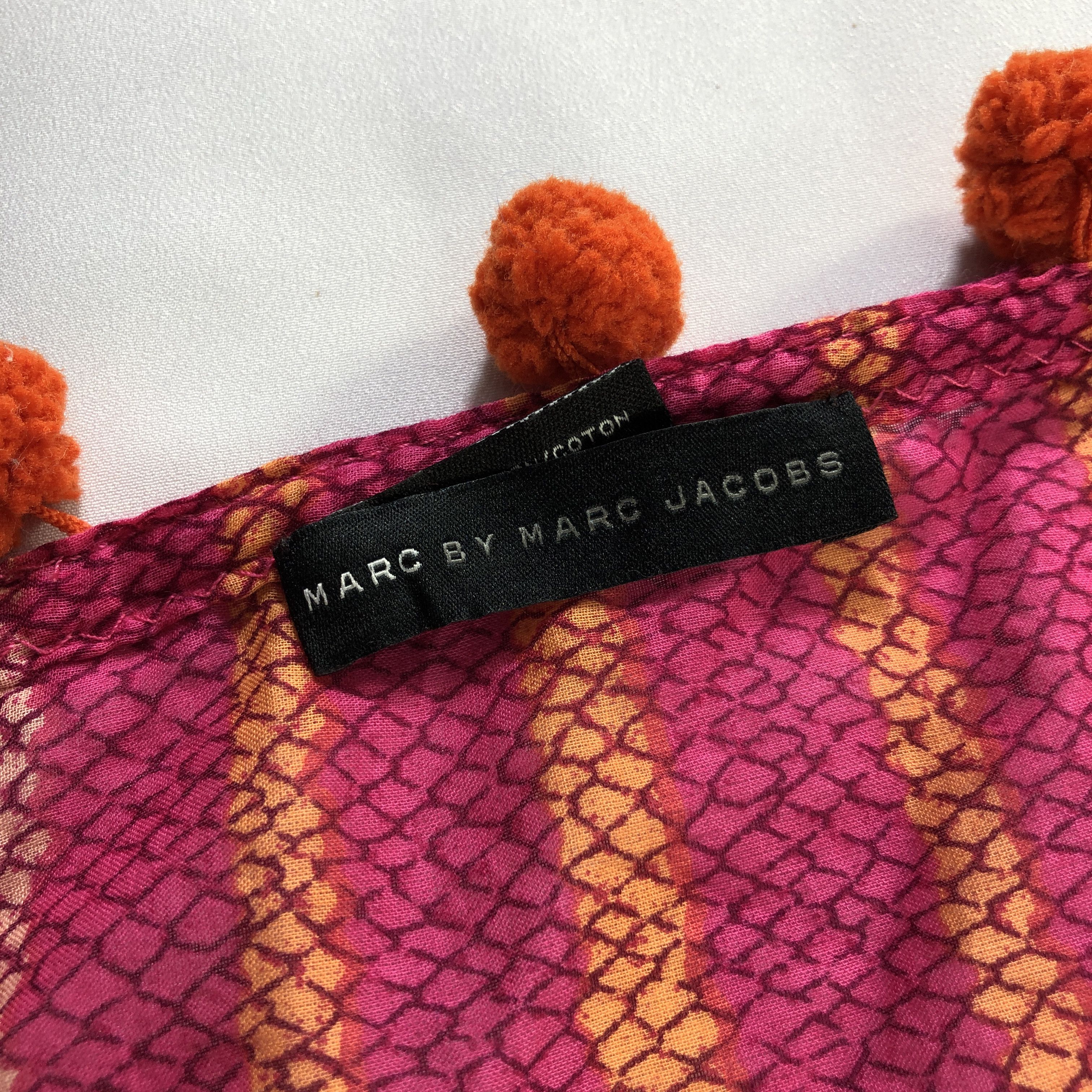 Marc Jacobs Marc Jacobs Oversized Cotton Scarf Muffler Wrap V2963 Size ONE SIZE - 5 Thumbnail