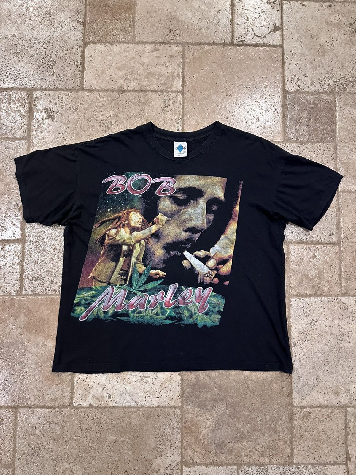 Bob Marley × Rap Tees × Vintage Vintage Bob Marley 90s Natural Mystic Rap Tee T-Shirt Size US XXL / EU 58 / 5 - 3 Thumbnail