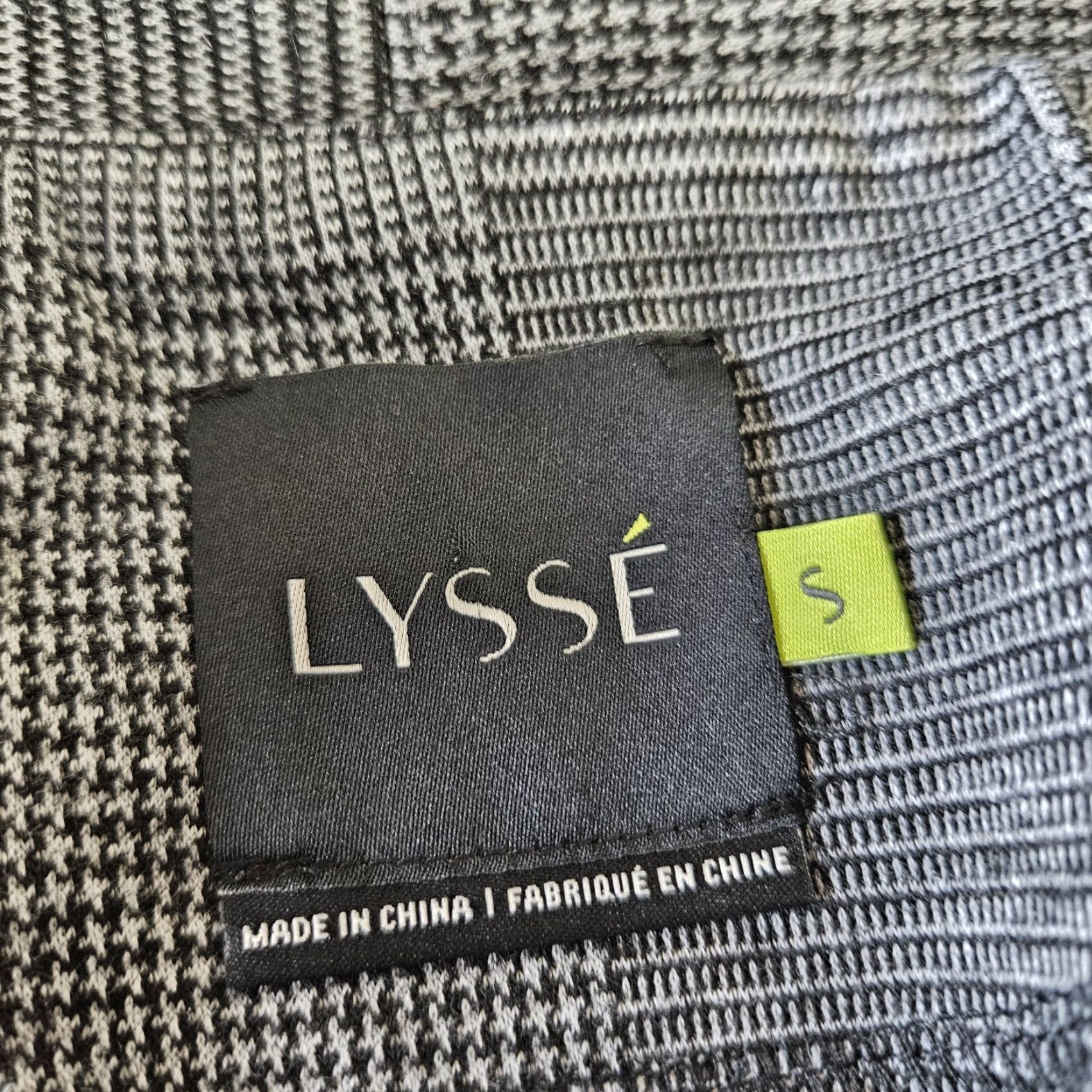 Vintage Lysse Blazer Womens Sz Small Black Gray Single Button Size S / US 4 / IT 40 - 5 Thumbnail
