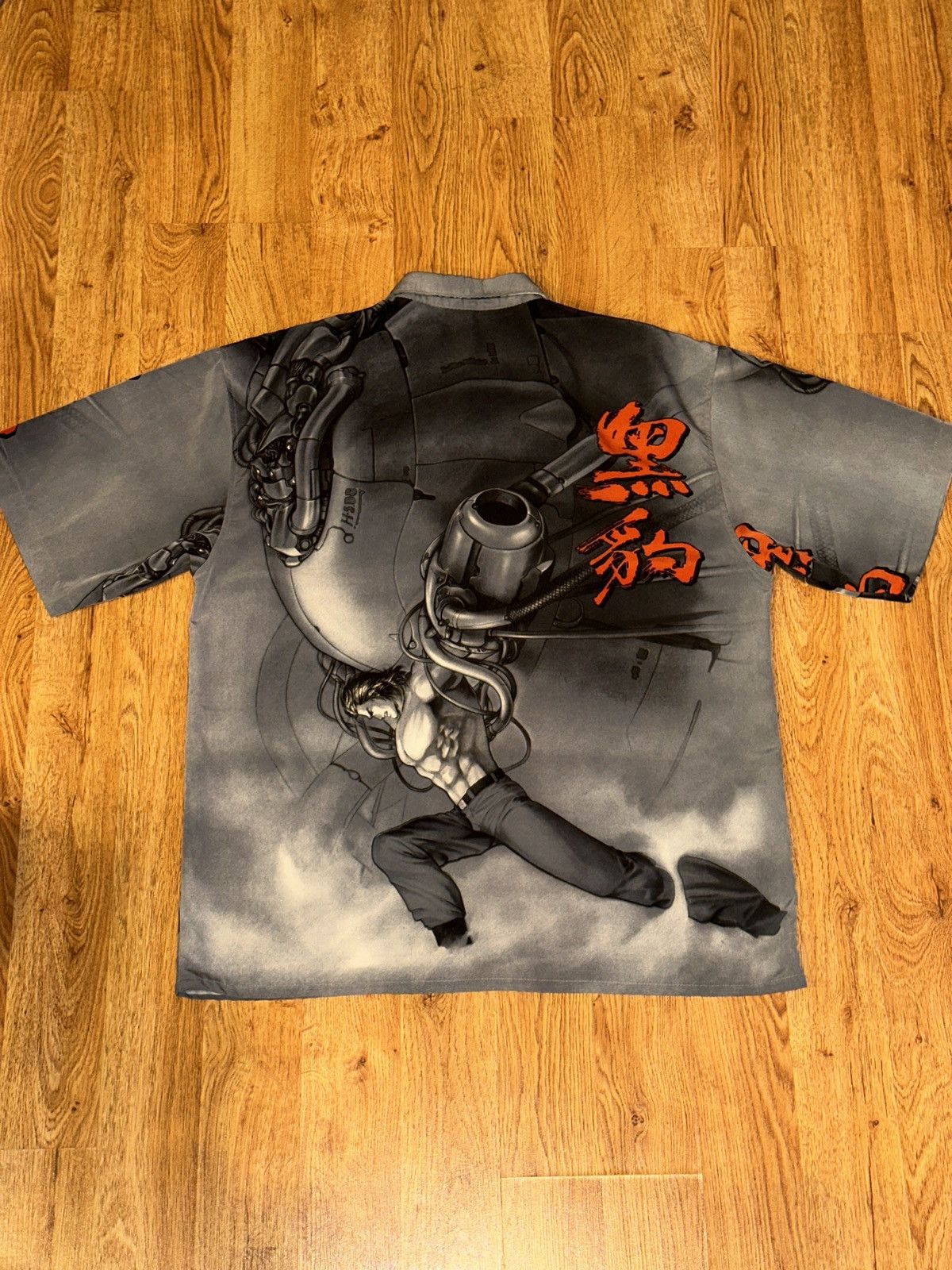 Mecca Y2K Vtg Fist Of The North Star Anime Button Down Shirt LARGE Size US L / EU 52-54 / 3 - 6 Thumbnail
