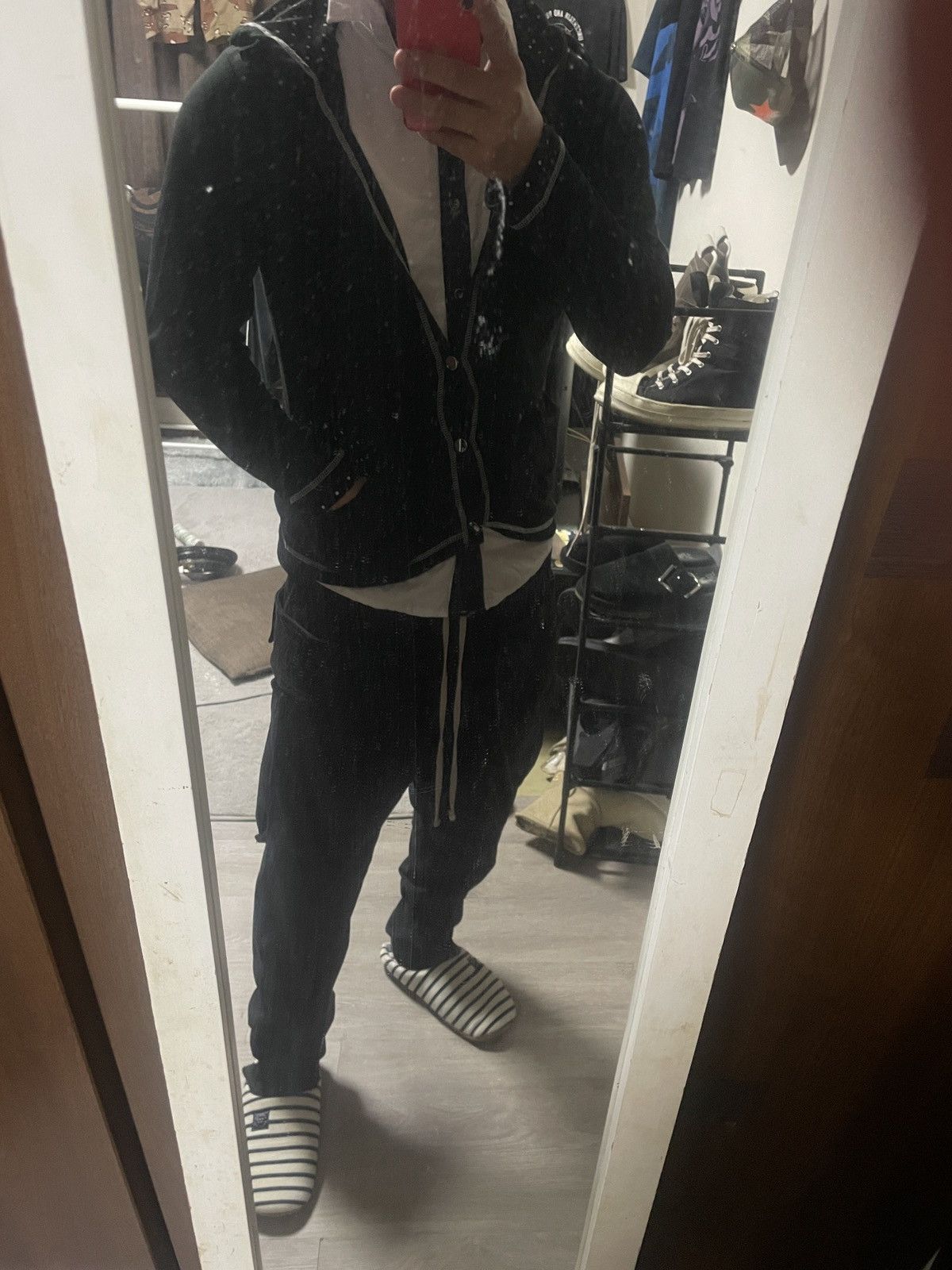 If Six Was Nine 2000s Japanese archive Vkei Docking Layered Hood Shirts Size US S / EU 44-46 / 1 - 8 Thumbnail