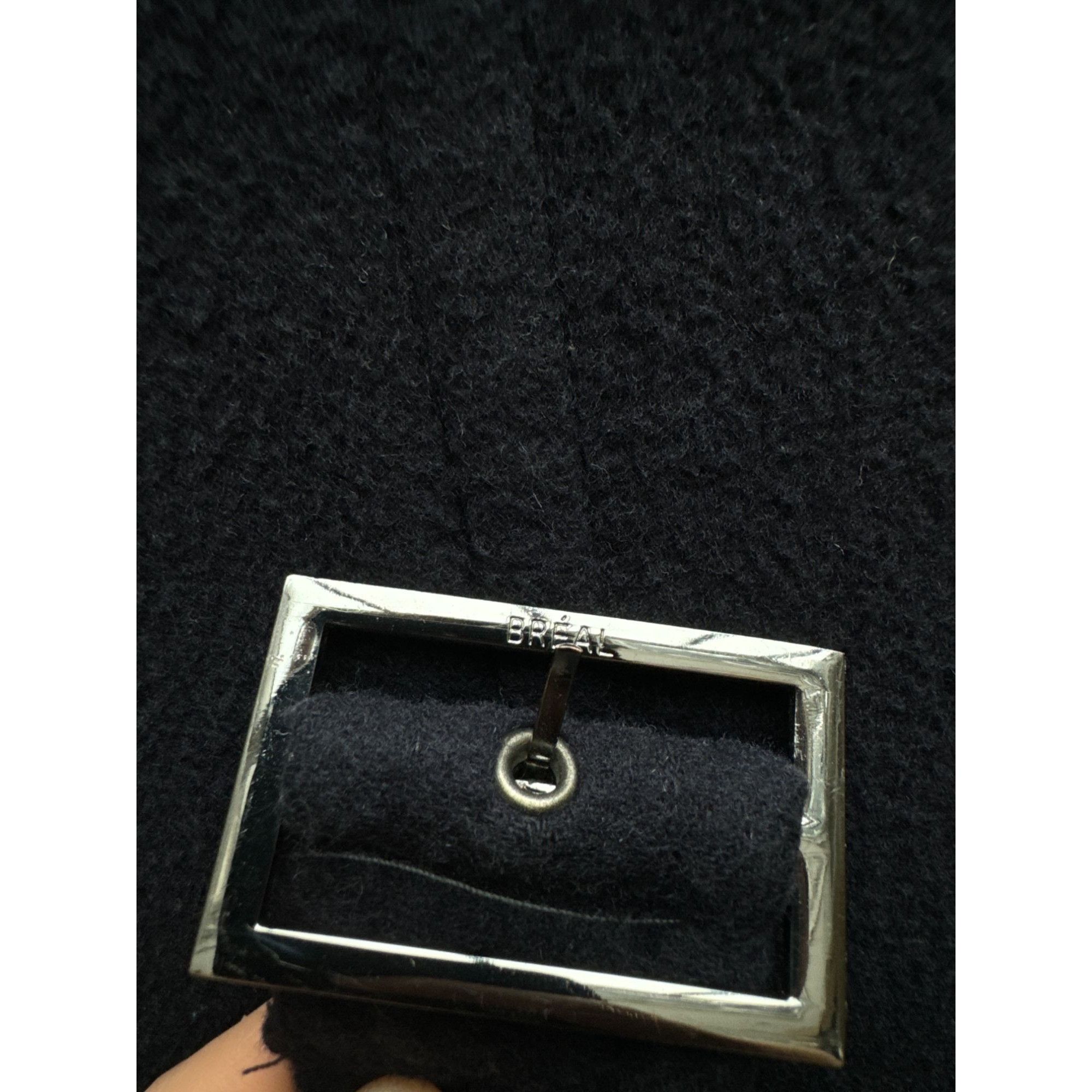 Yves Saint Laurent Heavy Navy Wool Belted Overcoat Size US M / EU 48-50 / 2 - 6 Thumbnail