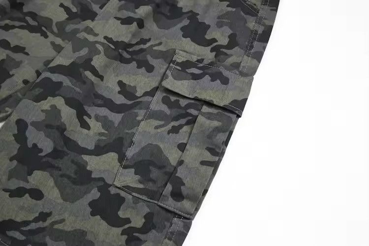 Jean Camouflage Cargo Streetwear Loose Shorts Size US 28 / EU 44 - 8 Thumbnail