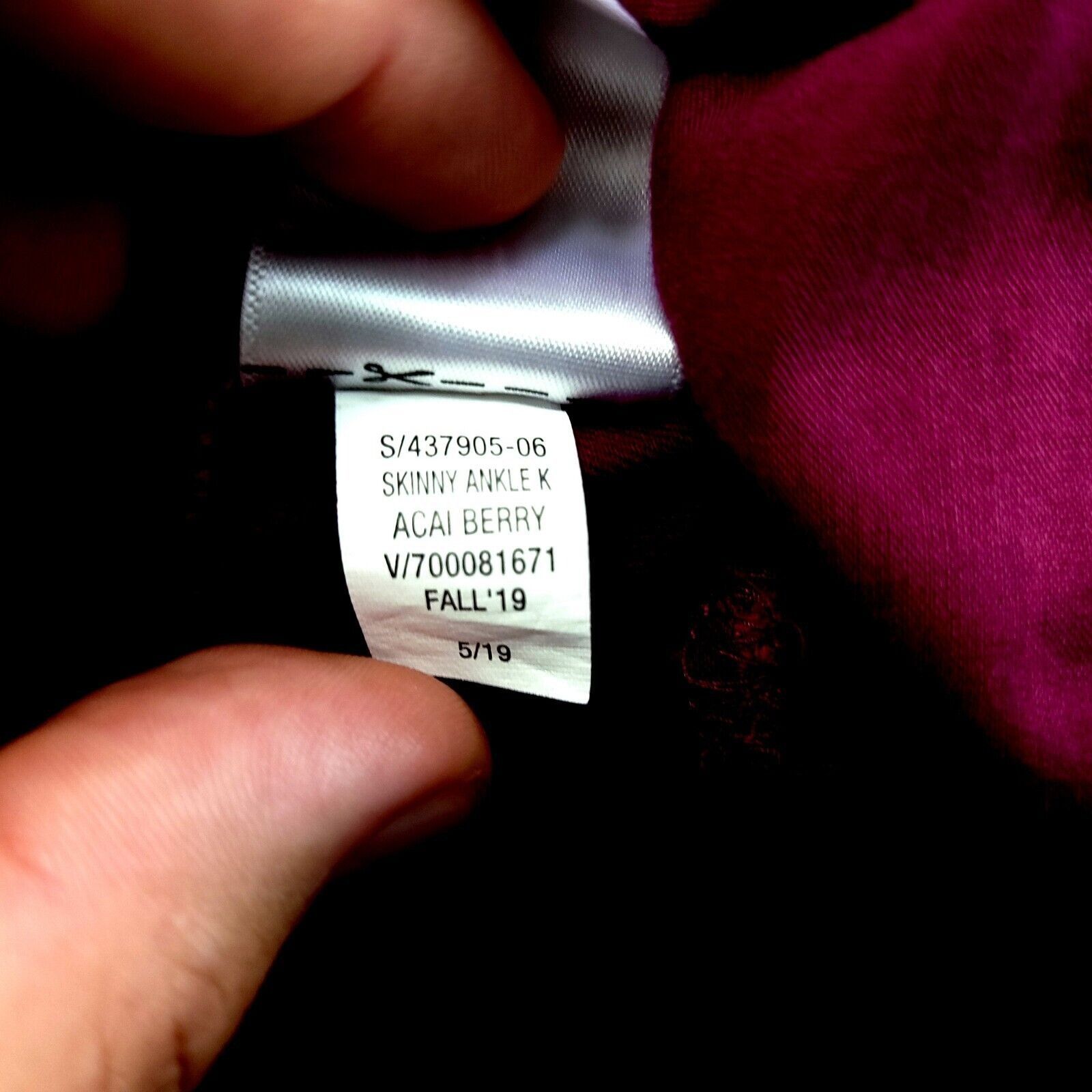 Gap Gap Acai Berry Purple Signature Skinny Ankle Khaki Chino Pan Size 28" / US 6 / IT 42 - 9 Thumbnail