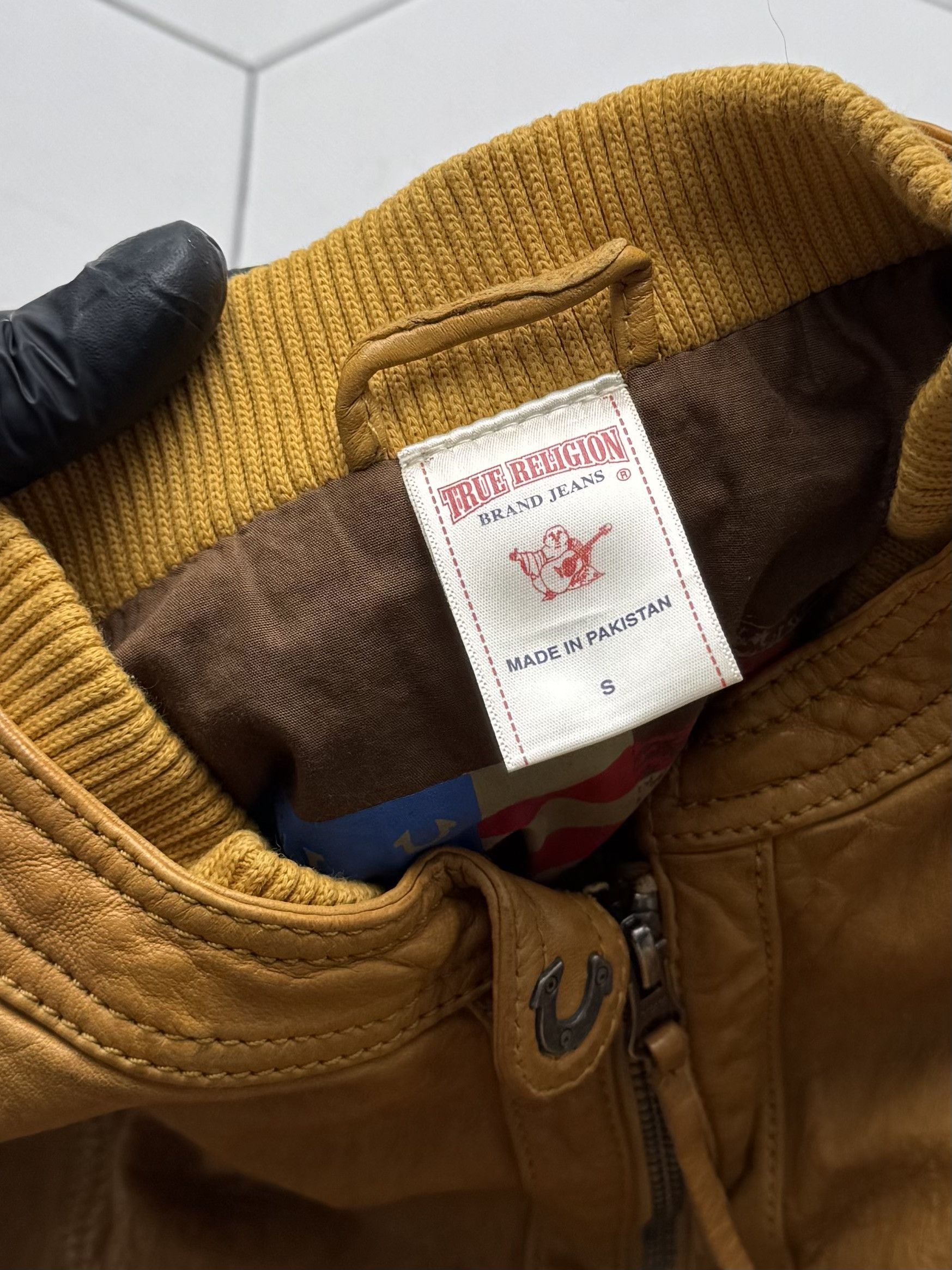 True Religion True Religion Vintage Leather Jacket (B550) Size S / US 4 / IT 40 - 10 Thumbnail