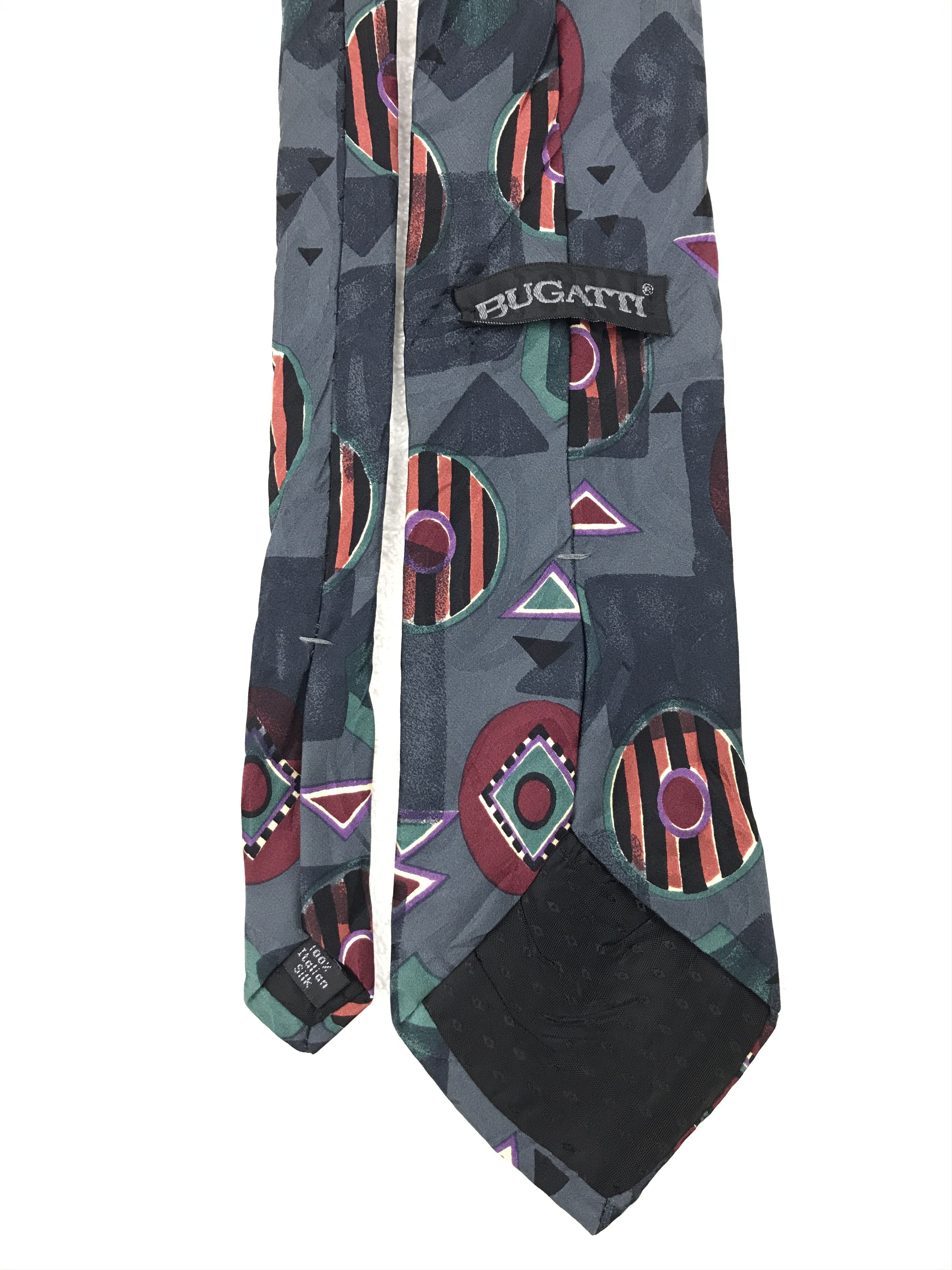 Bugatti × Designer × Vintage Vintage Bugatti Silk Necktie Size ONE SIZE - 4 Thumbnail