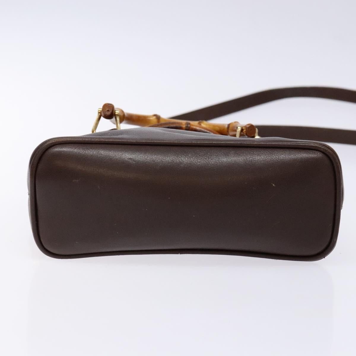 Gucci GUCCI Bamboo Shoulder Bag Leather Brown Gold 007 2032 007 Size ONE SIZE - 11 Thumbnail