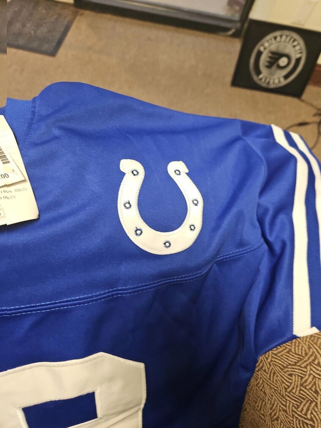 Jeff Hamilton Johnny Unitas #19 Colts Mitchell & Ness Sz 48 New W/Tag Size ONE SIZE - 4 Thumbnail