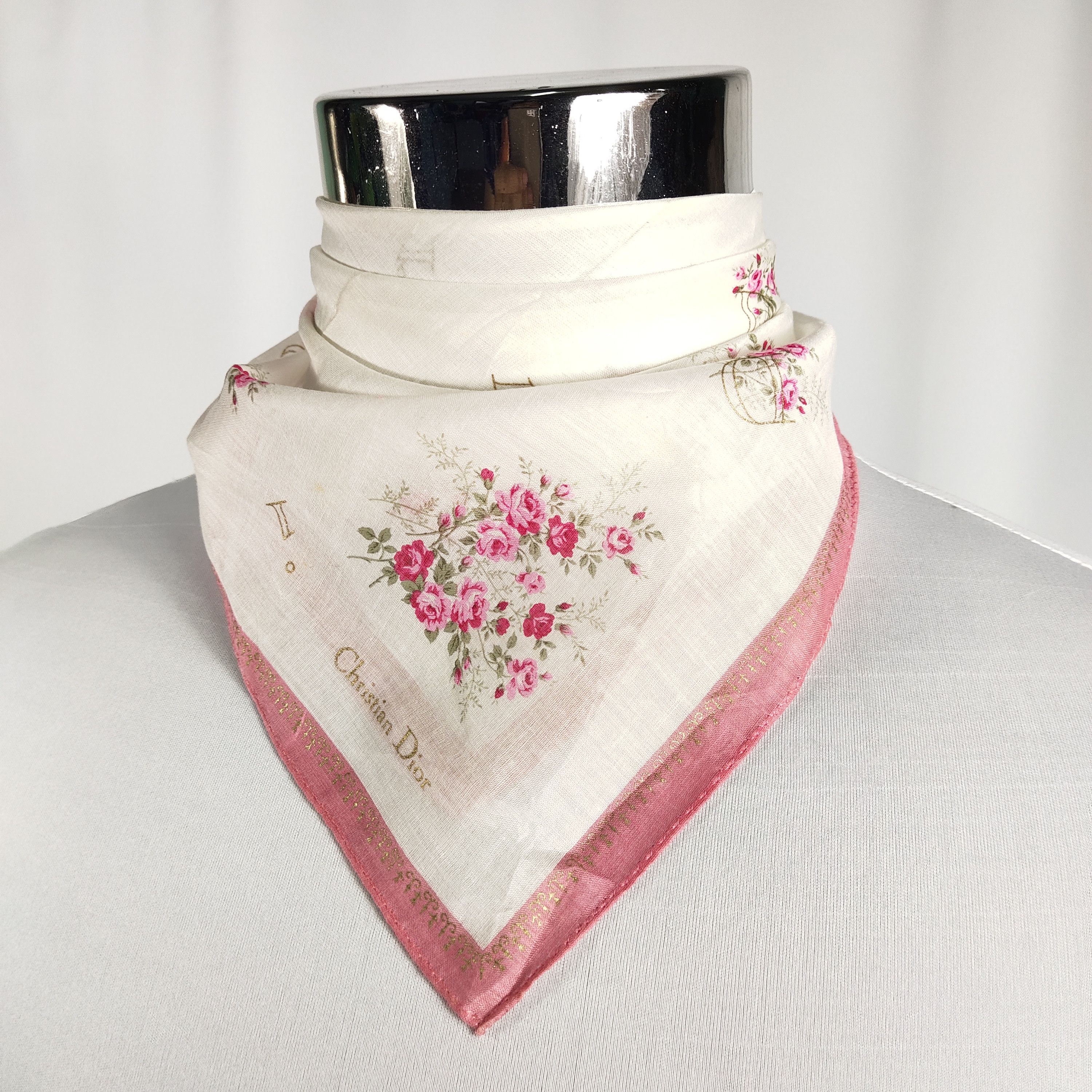 Christian Dior Handkerchief / Neckerchief / Bandana FZ459