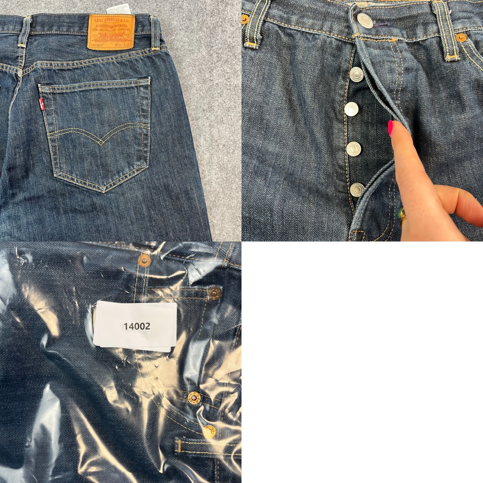 Levi's Levi's 501 Jeans Straight 34 32 Dark Blue Indigo Cotton Premium E Size US 34 / EU 50 - 9 Thumbnail