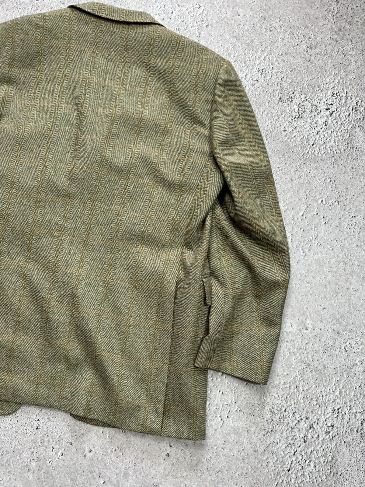 Ermenegildo Zegna Ermenegildo Zegna Green Tweed Blazer Wool Cashmere Jacket 52 Size US L / EU 52-54 / 3 - 12 Thumbnail
