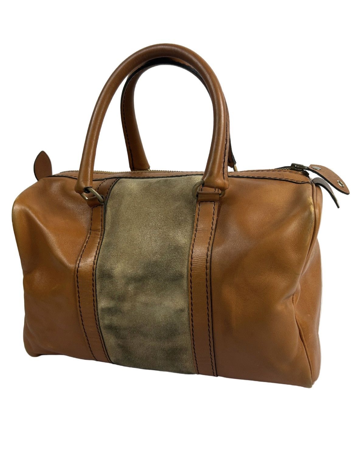 Dior Dior Suede Leather Boston Bag Size ONE SIZE - 2 Thumbnail