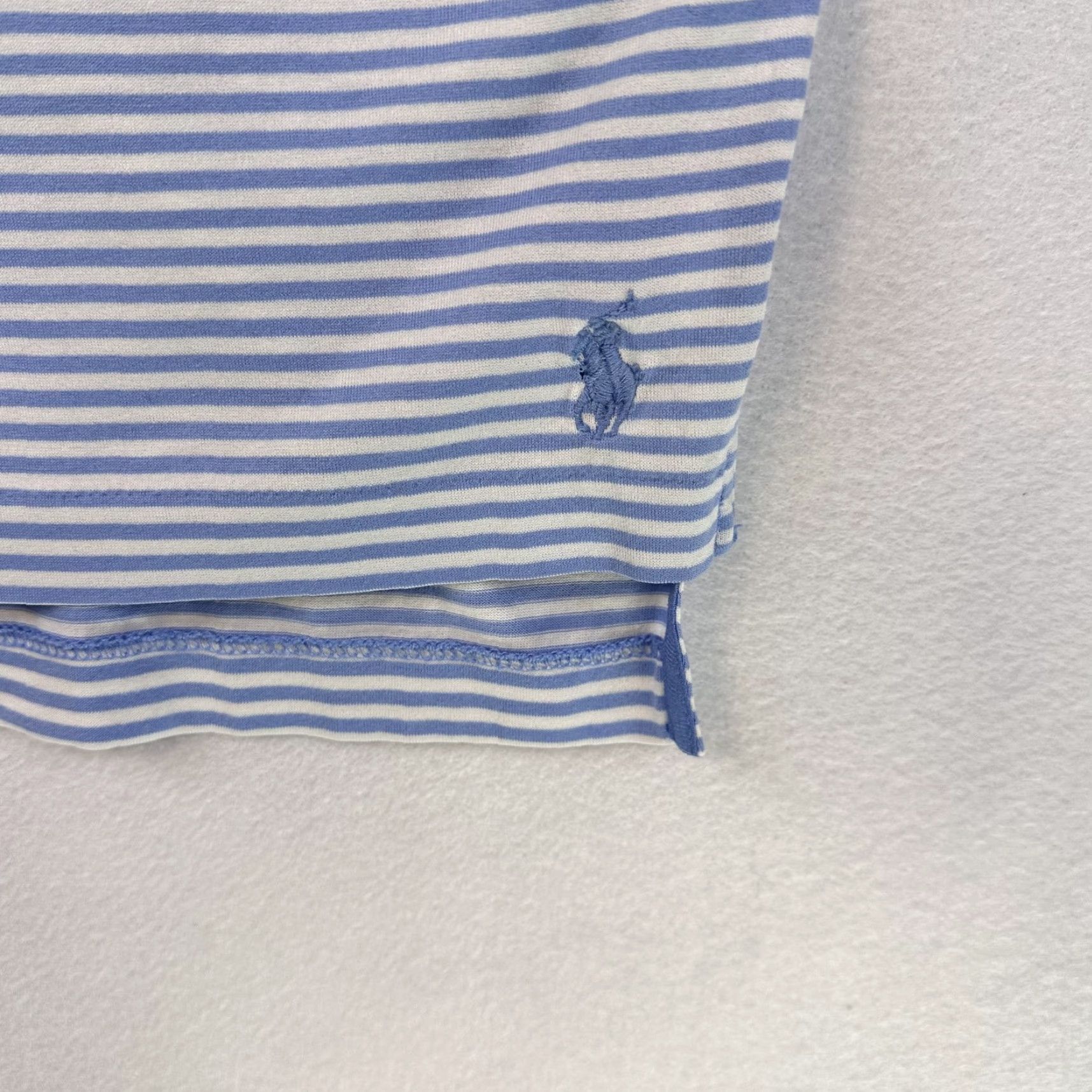 Polo Ralph Lauren Polo Golf Ralph Lauren Polo Shirt Mens L Blue White Striped The K Club Golf Shirt Size US L / EU 52-54 / 3 - 6 Thumbnail