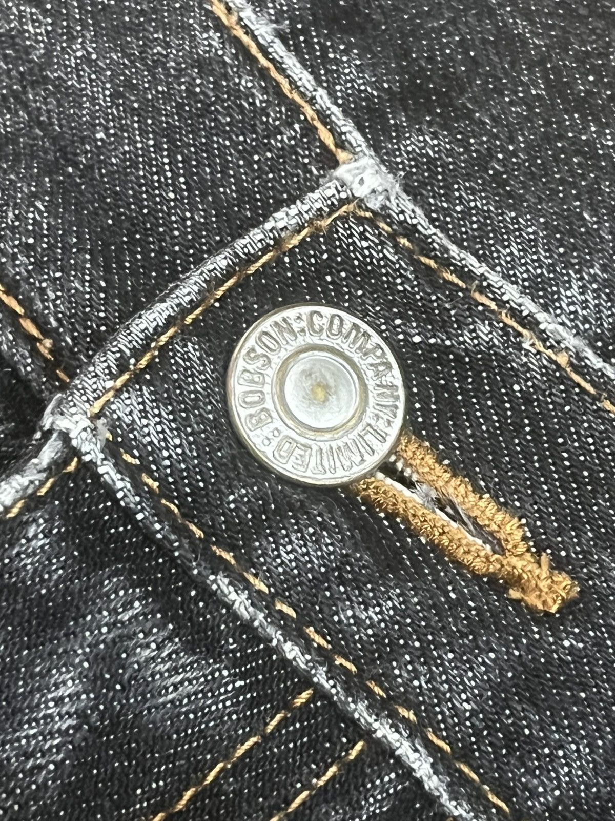 Japanese Brand Vintage Japanese Bobson Chessking Black Wash Distressed Jean Size US 32 / EU 48 - 5 Thumbnail