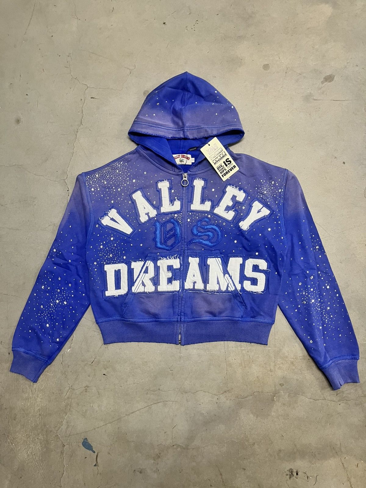 Vale Vale Forever 'Classico' Blue Zip Up Hoodie | Grailed