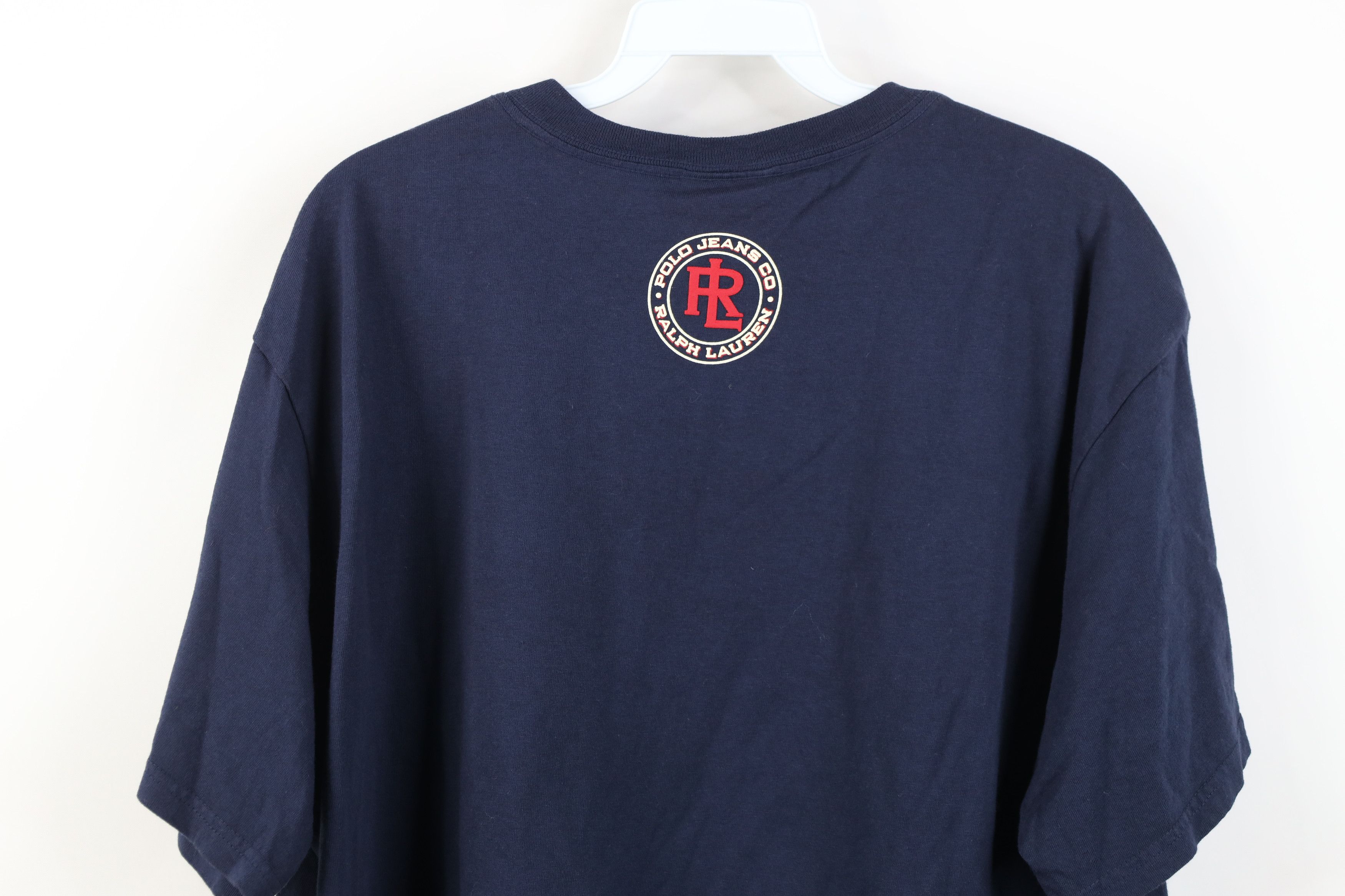 Polo Ralph Lauren Deadstock Vintage 90s Ralph Lauren Block Letter T-Shirt Size US L / EU 52-54 / 3 - 12 Thumbnail
