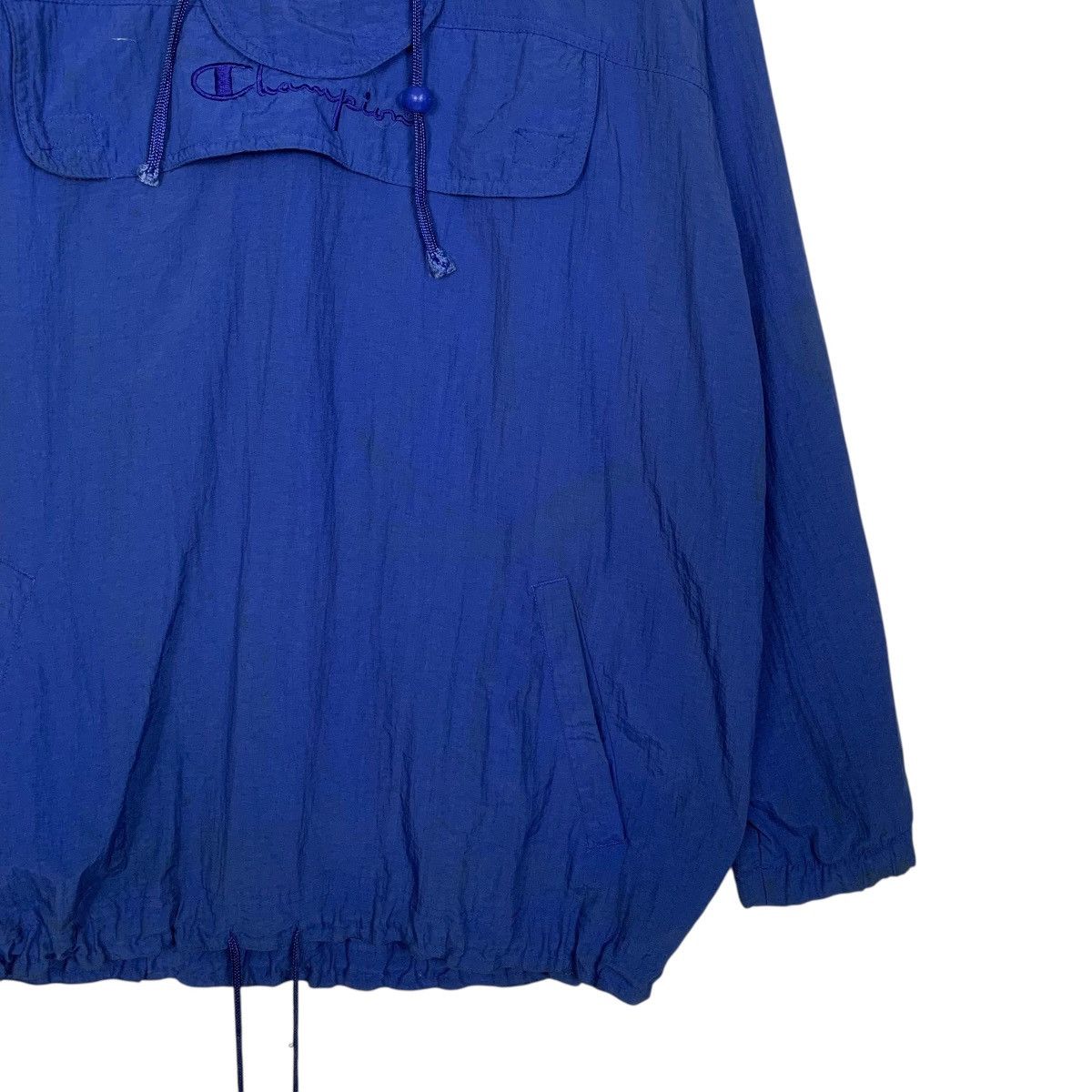 Champion Vintage 90s Champion Anorak Pullover Nylon Hoodie Size US XL / EU 56 / 4 - 4 Thumbnail