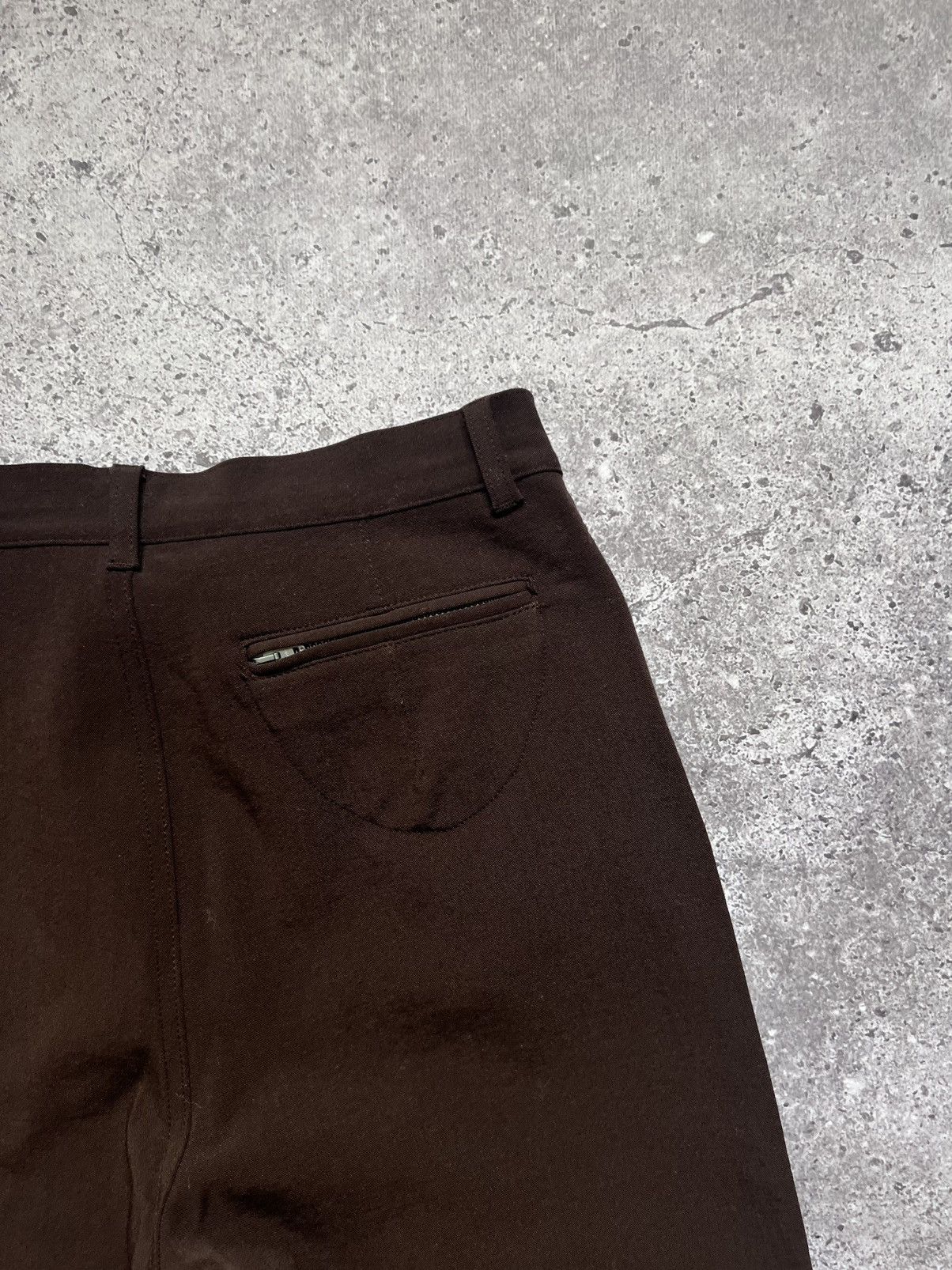 Transit × Transit Uomo Transit Par Such Wool Trousers Pants Brown Size 27" / US 4 / IT 40 - 11 Thumbnail