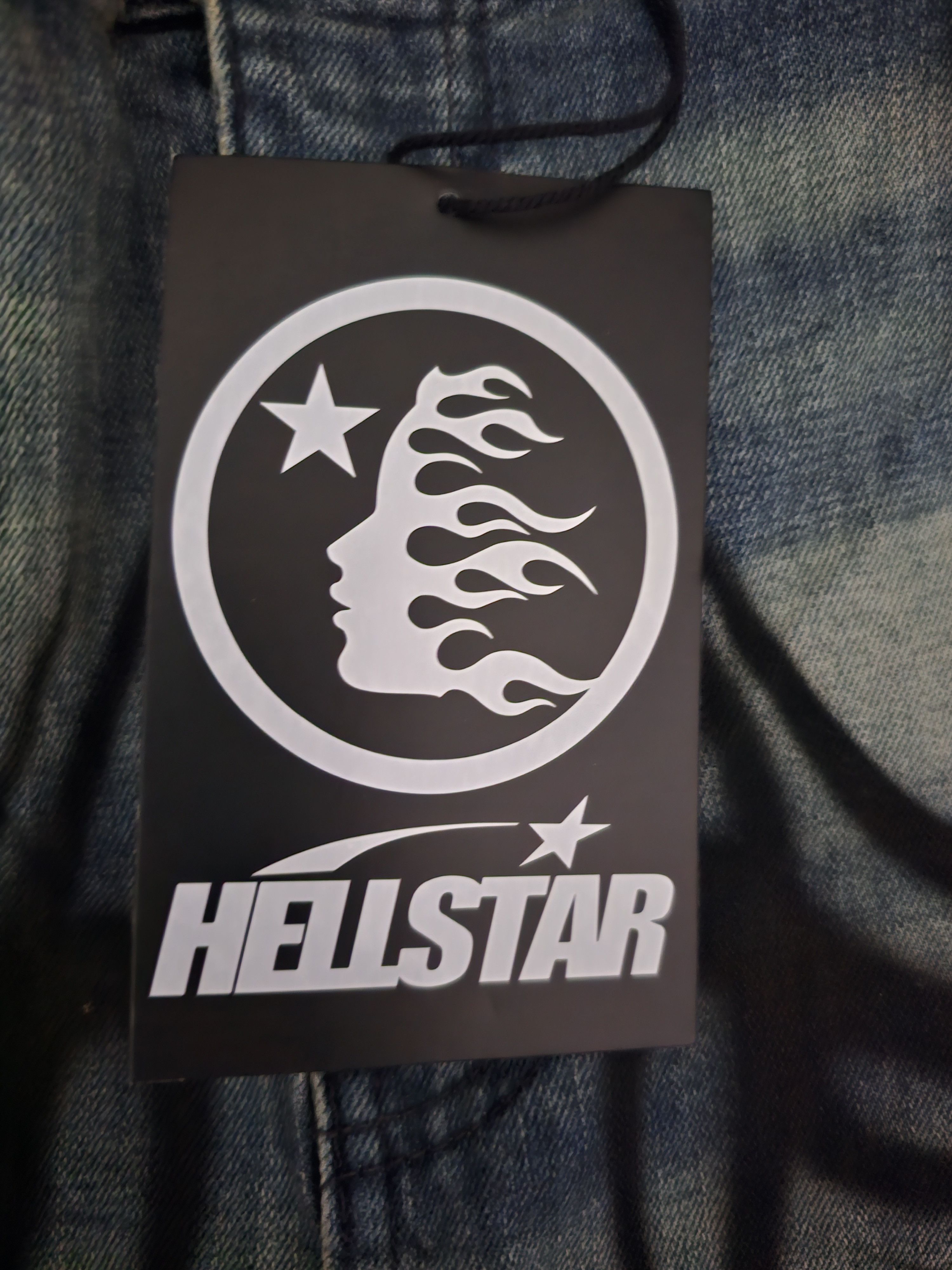 HELLSTAR Hellstar Raw Edge Air Brushed Jeans Size US 34 / EU 50 - 10 Thumbnail