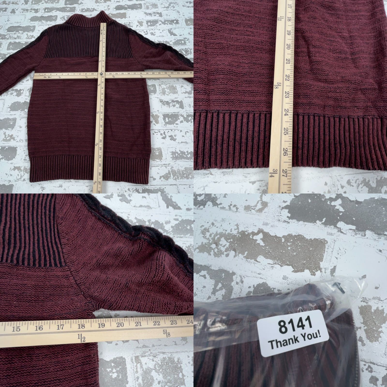 Vintage VINTAGE Rock Republic Sweater Shirt Men M Red Knit 1/4 Zip Casual Hip Hop Modern 90s Mens Size US M / EU 48-50 / 2 - 8 Thumbnail