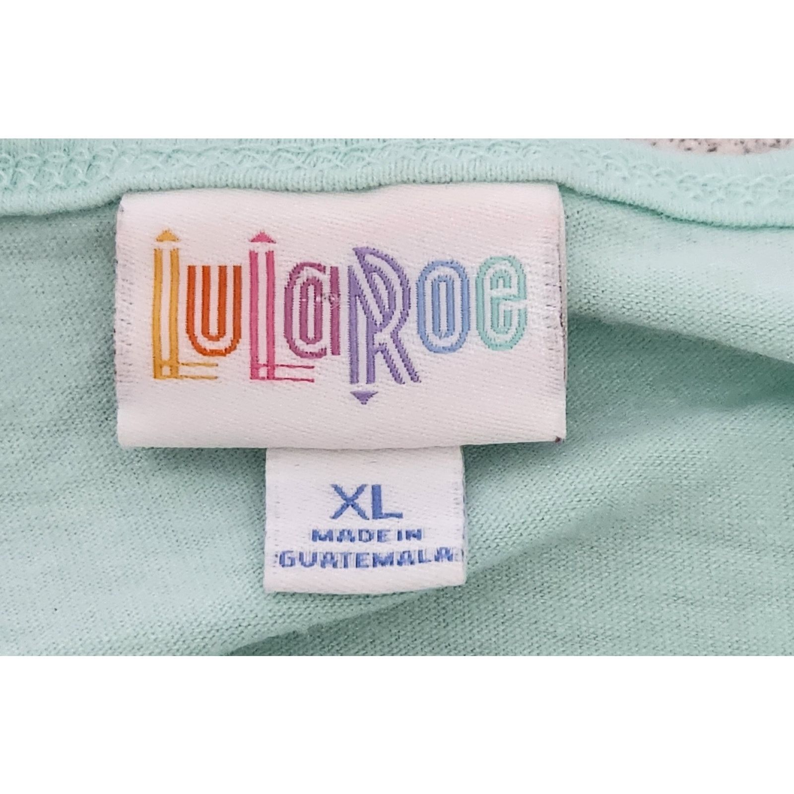 Other LulaRoe Light Blue Green Hi Low Hem Short Sleeve Top XL Soft Size XL / US 12-14 / IT 48-50 - 4 Thumbnail