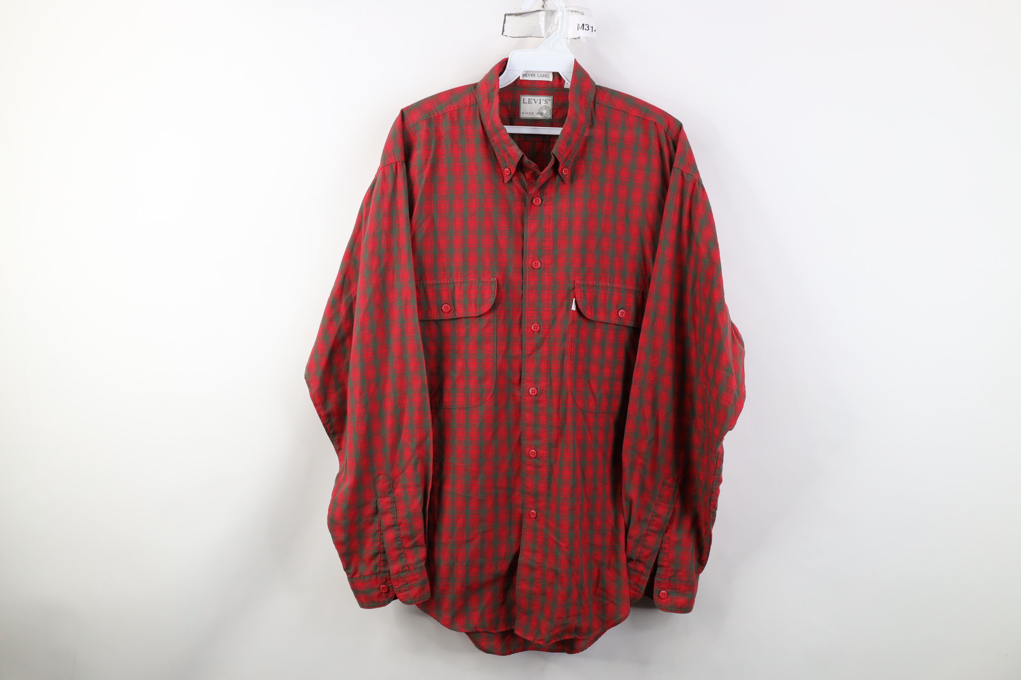 Levi's Vintage 80s 90s Levis Silver Label Big Pocket Button Shirt Size US L / EU 52-54 / 3 - 1 Thumbnail