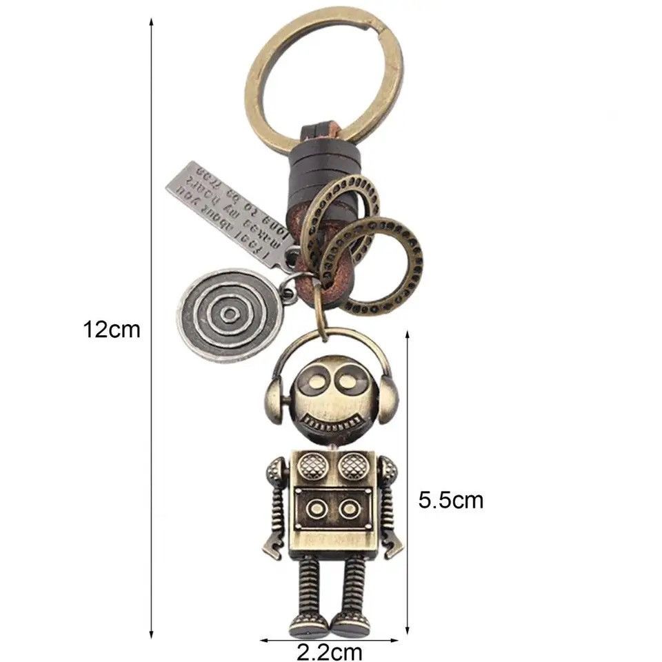 Vintage Robot Astronaut Small Size Mini Robot Astronaut Keychain Size ONE SIZE - 5 Thumbnail