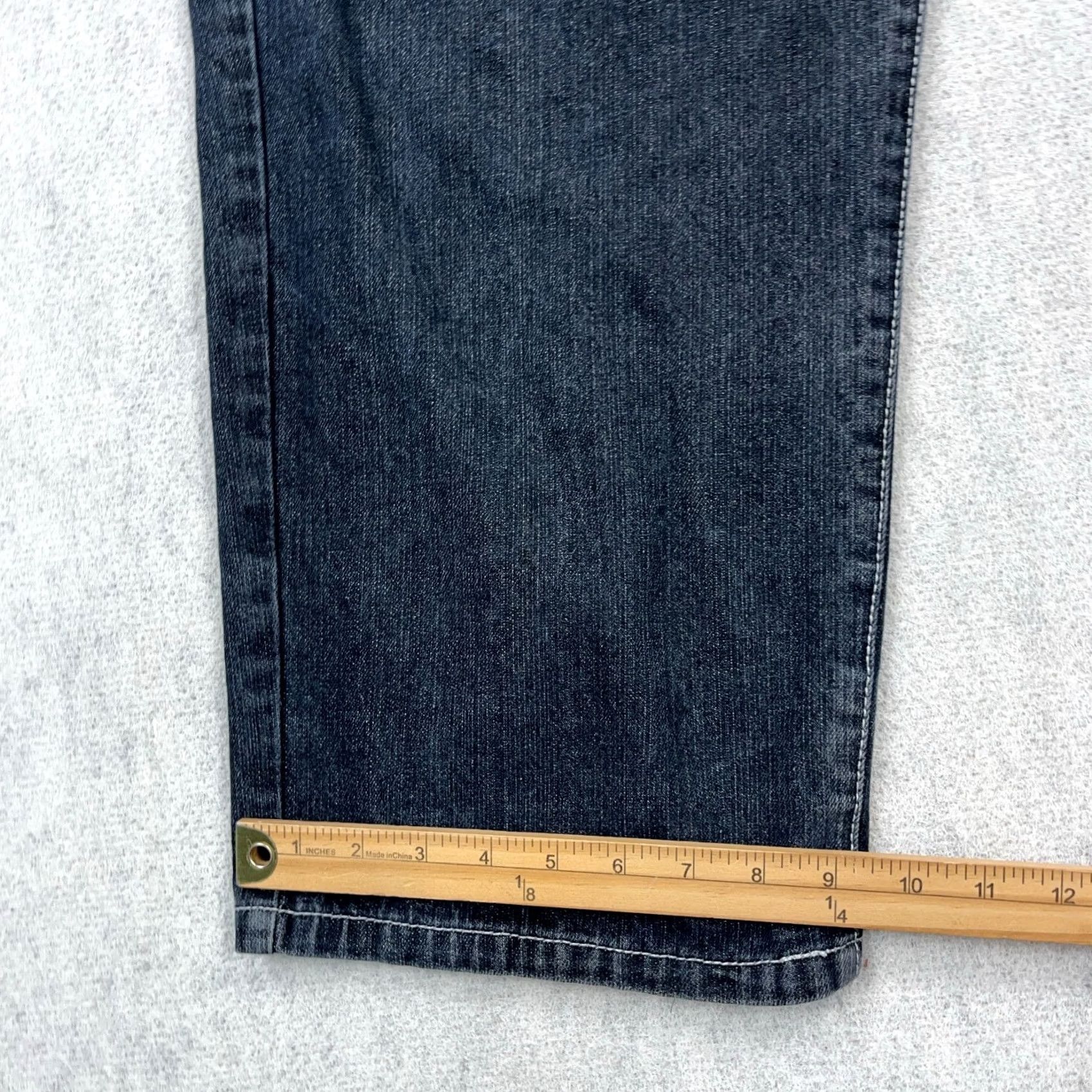 Fubu VINTAGE FUBU Jeans Men 42x31 Dark Blue Denim Straight Leg Baggy Hip Hop 90s | 42 | Blue | Jeans | Mens Size US 42 / EU 58 - 6 Thumbnail