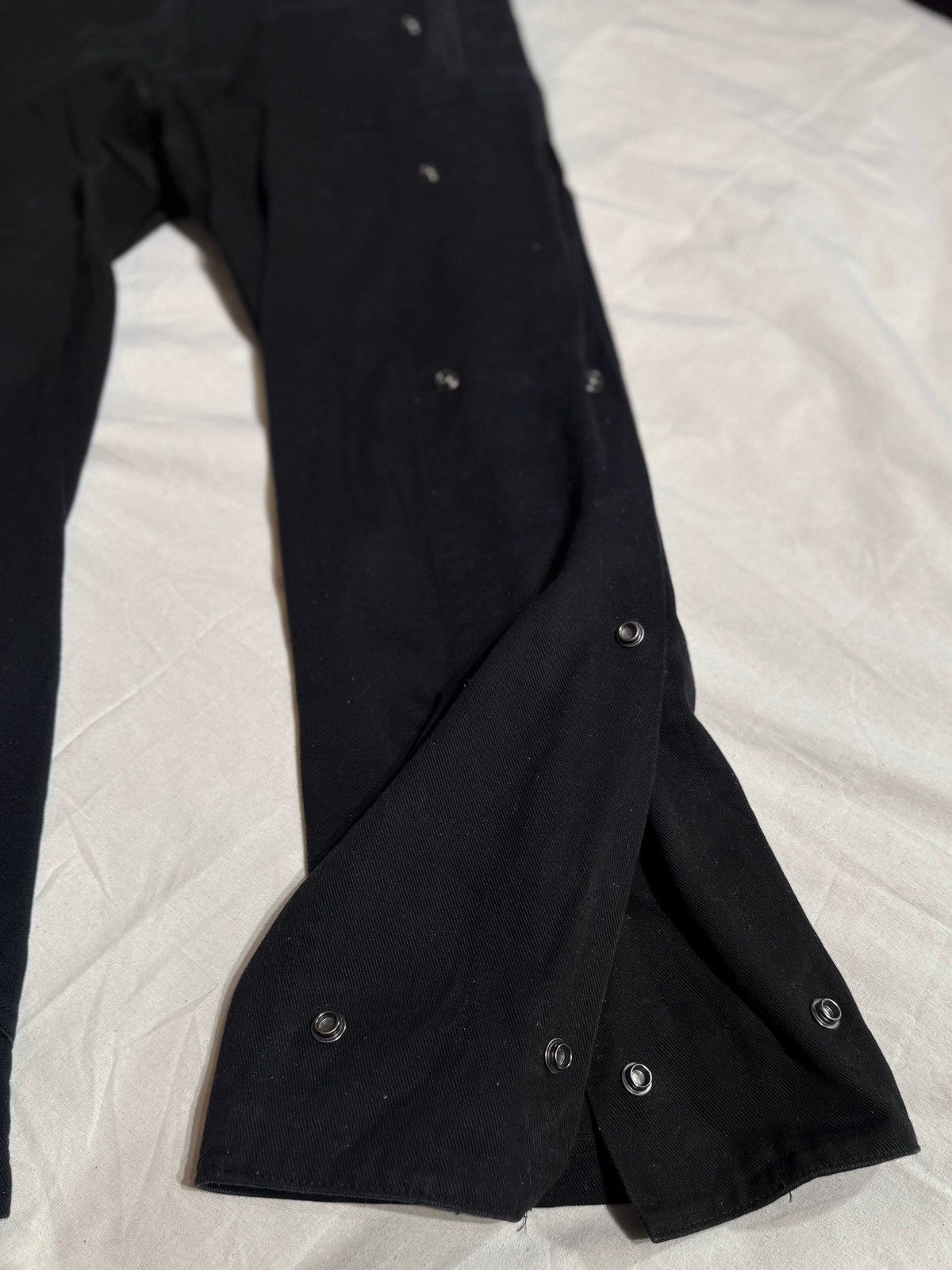 Yohji Yamamoto AW04 Y’S SNAP CLOSURE WIDE LEG PANTS BUTTON TROUSERS BAGGY Size US 35 - 3 Thumbnail