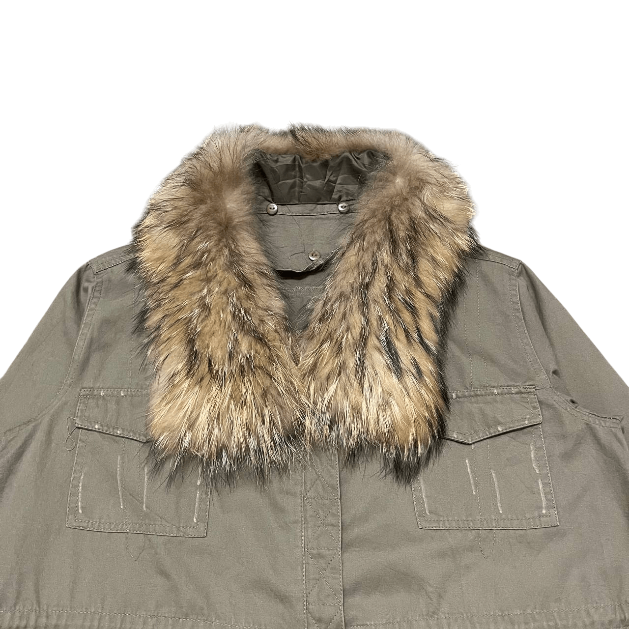 If Six Was Nine Vintage Japanese Brand Fur Collar Jacket "Just Kiss Me Baby" Size US M / EU 48-50 / 2 - 2 Thumbnail