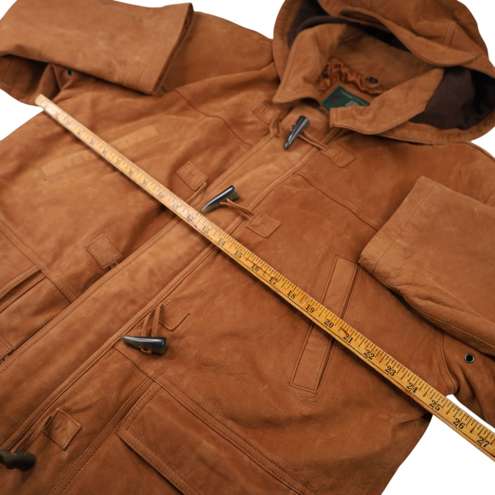 Orvis × Vintage Vintage Orvis Nubuck Leather Toggle Duffle Coat Size US L / EU 52-54 / 3 - 9 Thumbnail