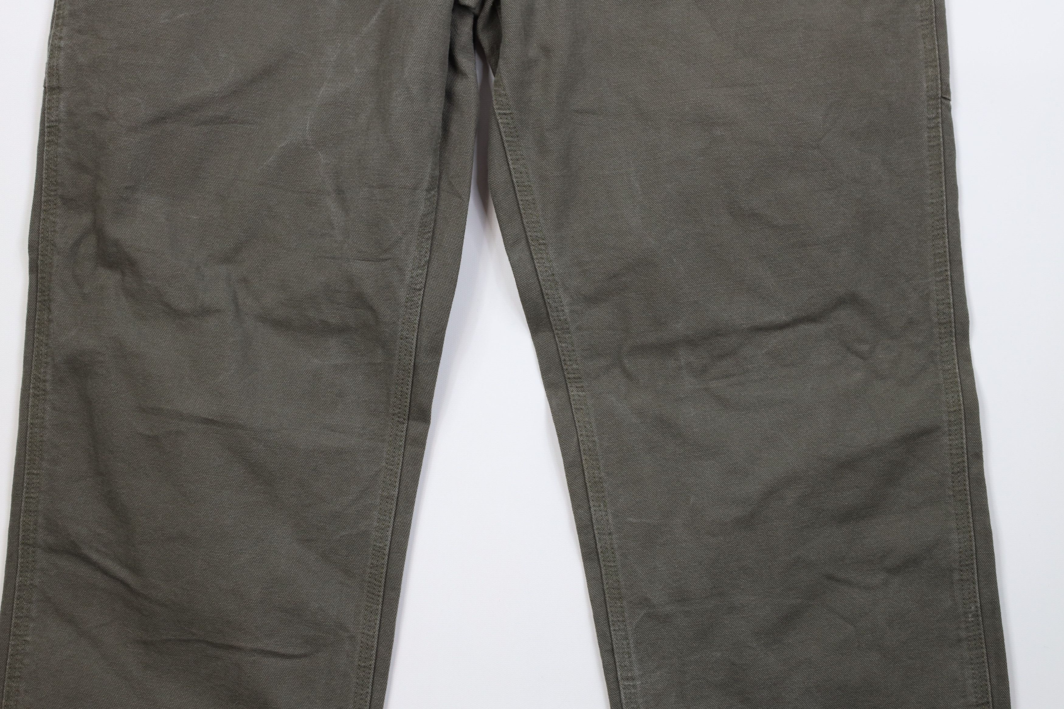 Carhartt Vintage Y2K Carhartt Wide Leg Dungaree Pants Moss Green Size US 38 / EU 54 - 4 Thumbnail