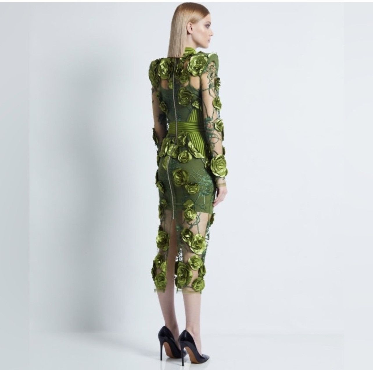 Other Zhivago Floral-Embellished Vendetta Dress size 6 Size M / US 6-8 / IT 42-44 - 3 Thumbnail