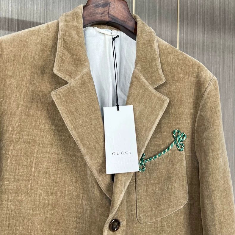 Gucci Gucci Corduroy knot embroidery suit 2501-Nextarrow Size 48R - 2 Thumbnail