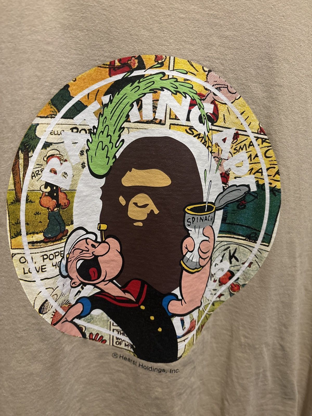 Bape Bape x Popeye Comic Busy Works Style T Shirt Grailed