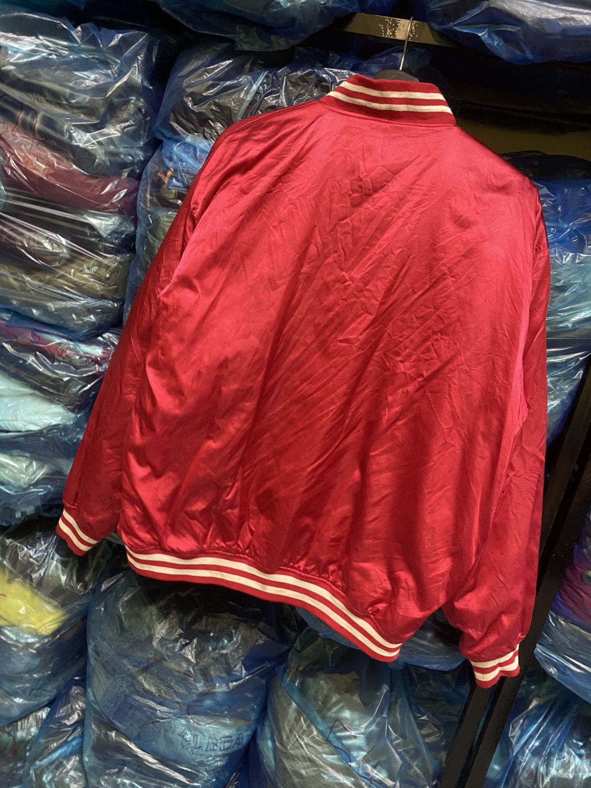 Vintage VINTAGE SATIN ZIPPER BOMBER JACKET Size US L / EU 52-54 / 3 - 10 Thumbnail