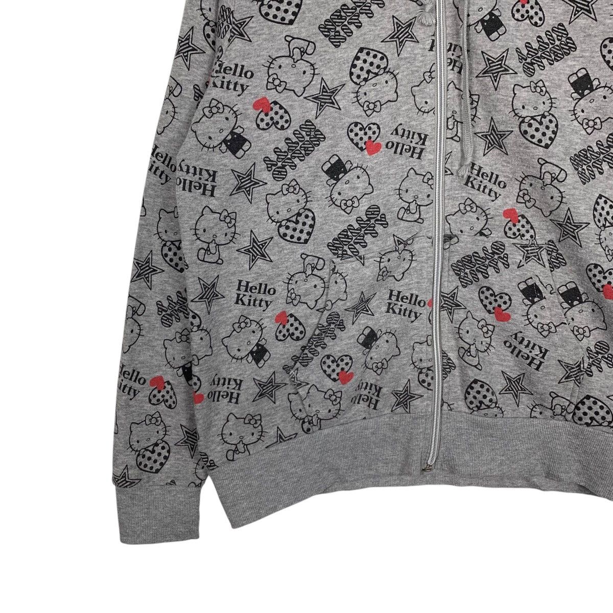 Anime HELLO KITTY Fullprint Zipper Hoodies Sweatshirt #1856-C81 Size L / US 10 / IT 46 - 3 Thumbnail