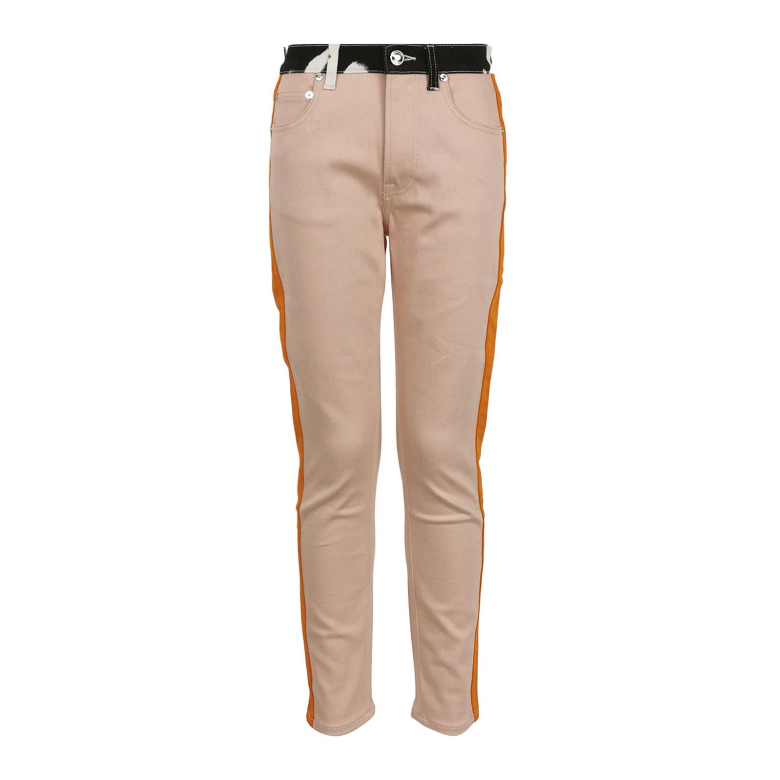 Burberry Burberry Color-Block Logo Cotton Long Pants 0079 Size US 27 - 1 Thumbnail