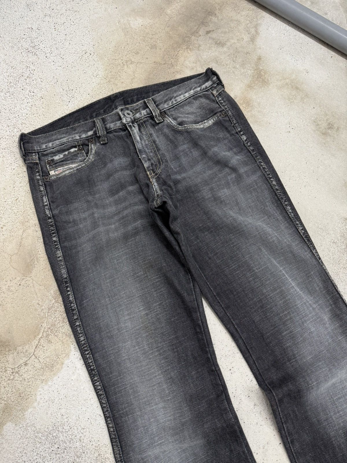 Diesel Vintage Flare Diesel Industry Distressed Unisex Denim Pants Size US 28 / EU 44 - 3 Thumbnail