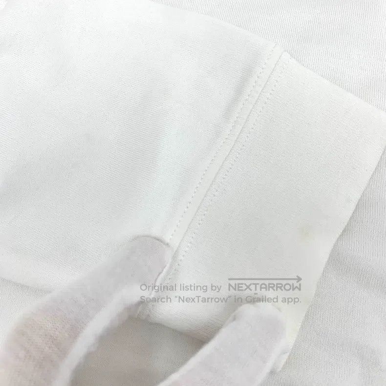 Acne Studios Acne Studios White Smile Embroidered Cotton Round Neck Lon Size US S / EU 44-46 / 1 - 8 Thumbnail